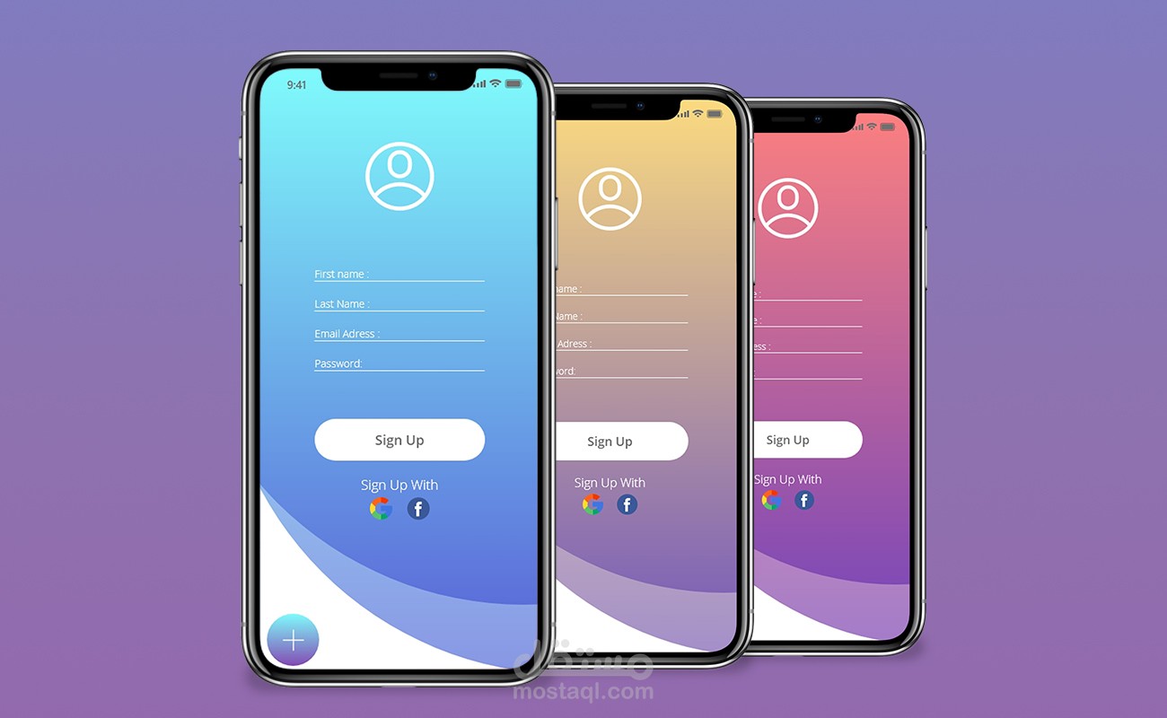 Simple signup design