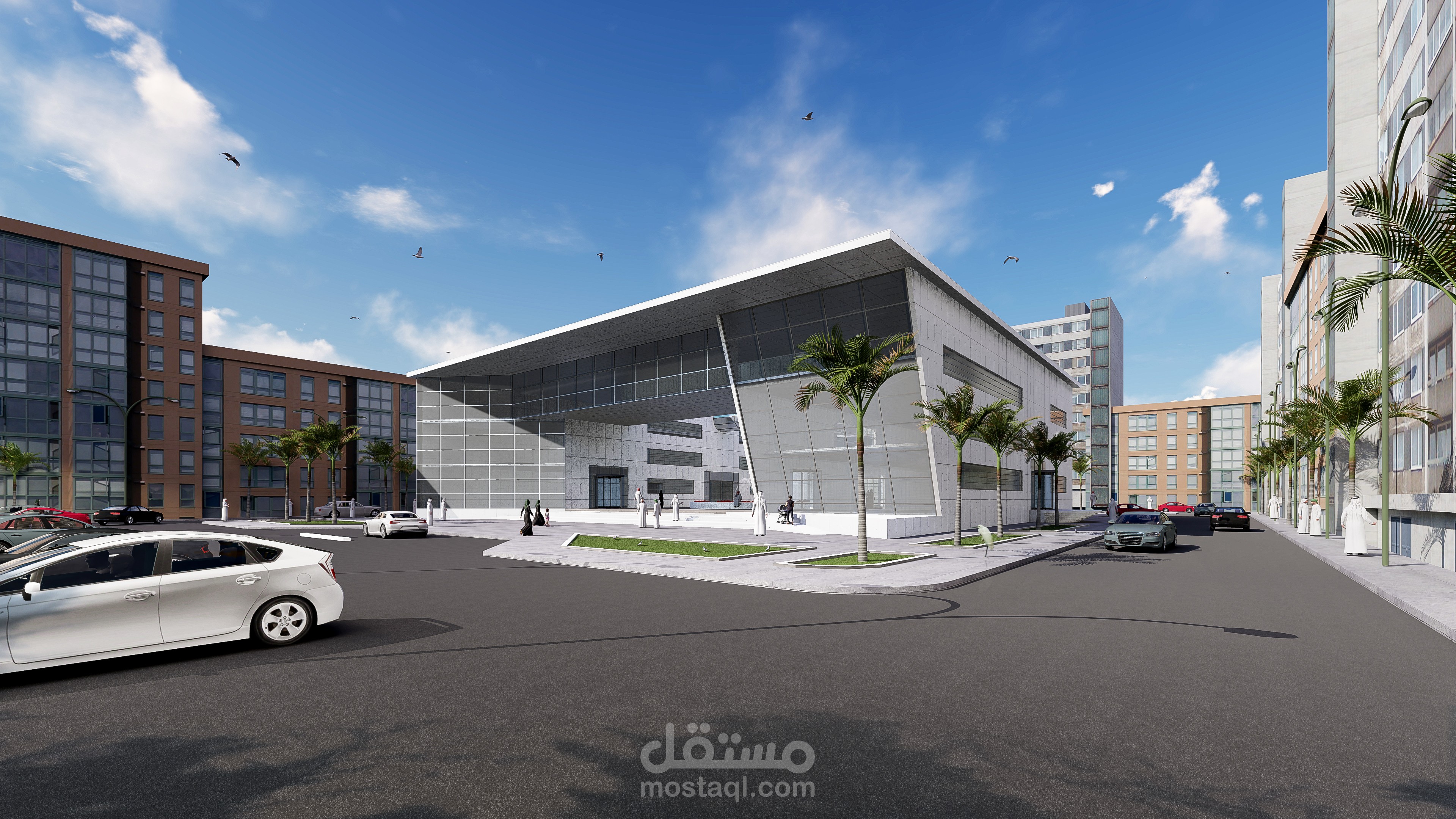 تصميم مبنى الصناعات السعودي