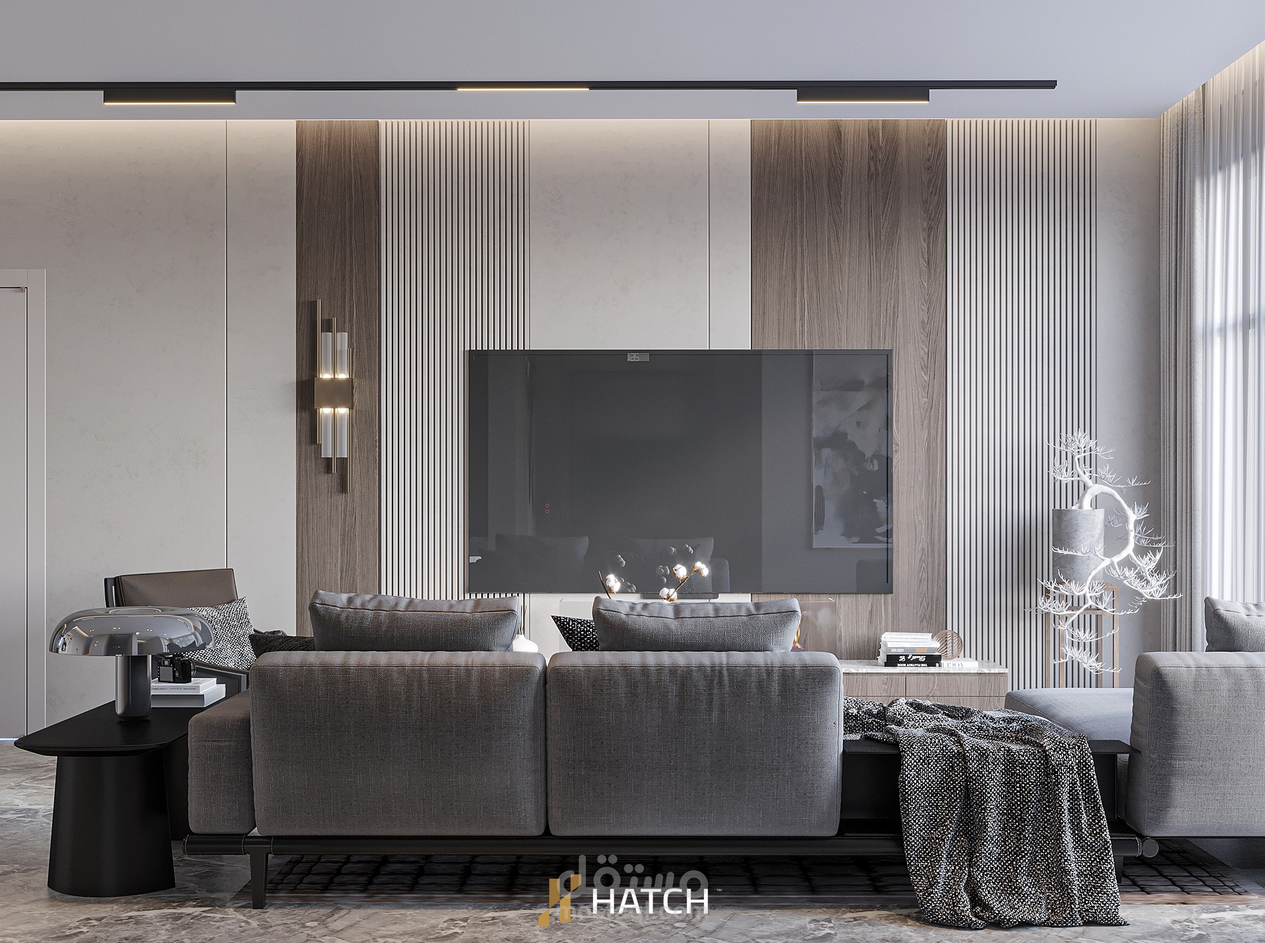 تصميم جدار TV