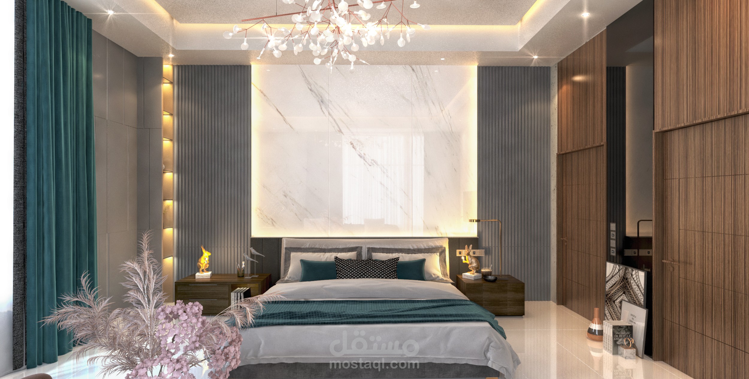 تصميم داخلي لغرفة نوم