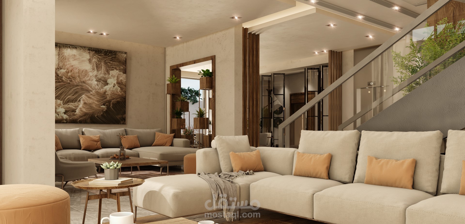 Modern Living Area in KSA