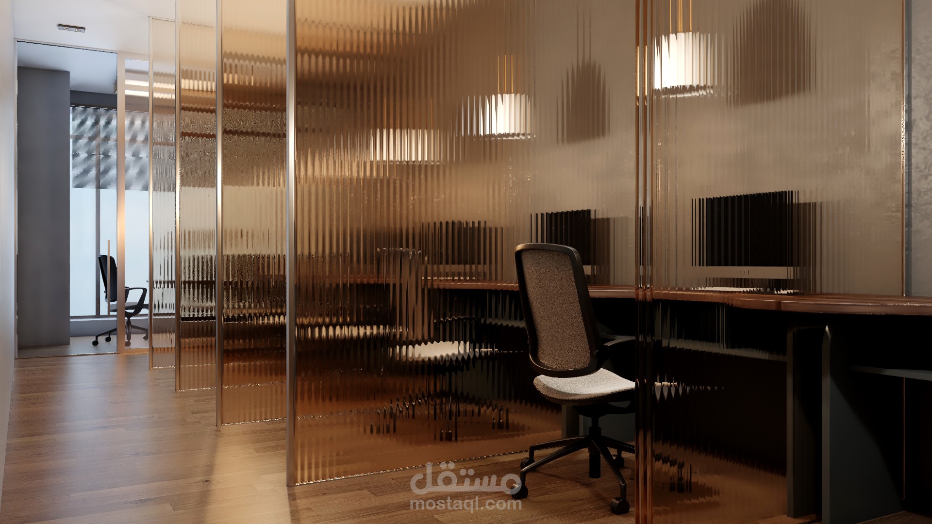 تصميم داخلي لمكتب مقر شركة بالسعودية