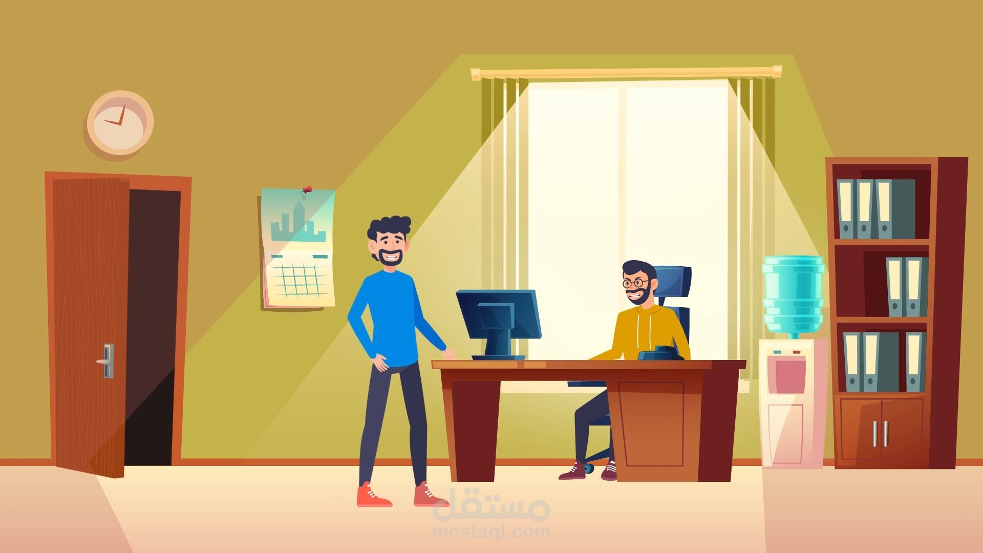 مشهد موشن جرافيك اعلاني لشركة