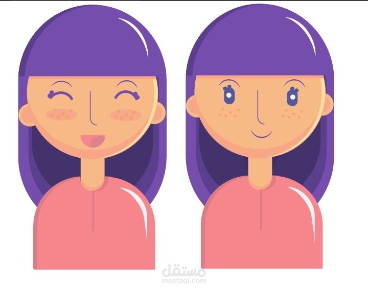 رسم شخصيات مناسبة للقصص بعدة وضعيات