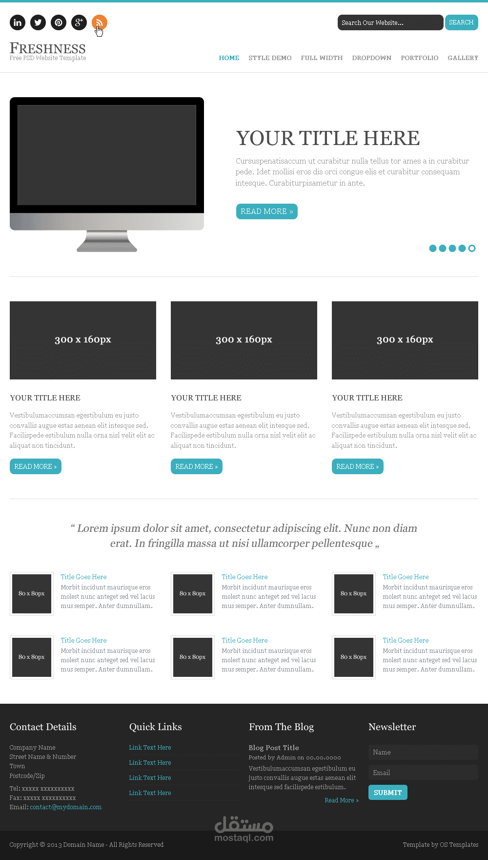 برمجة و تصميم صفحة موقع ويب