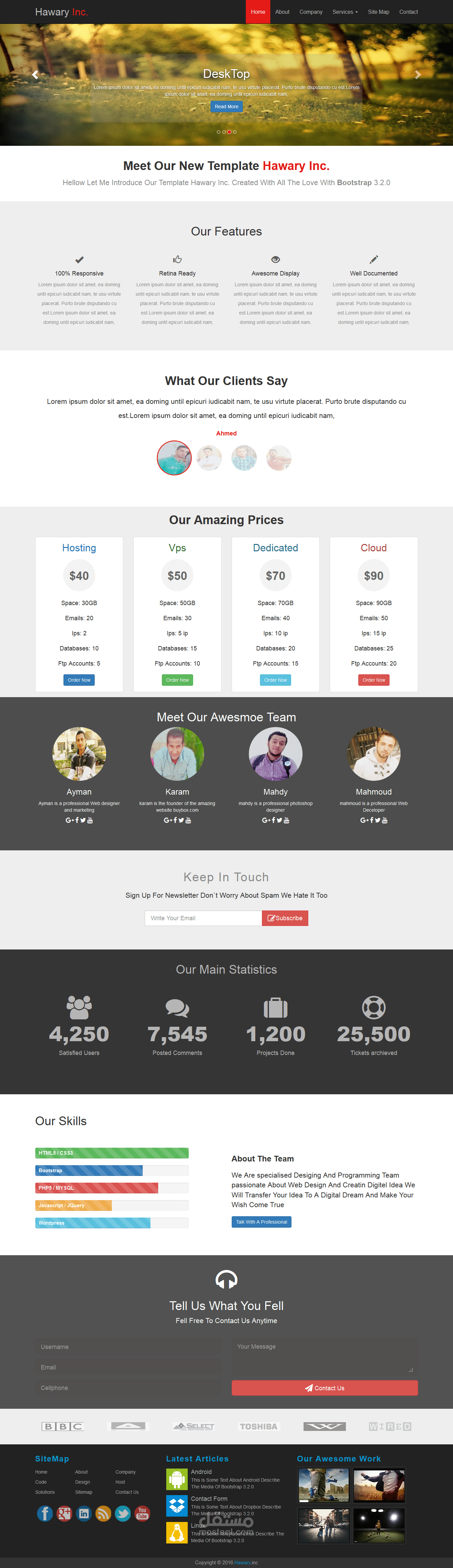 Bootstrap Template