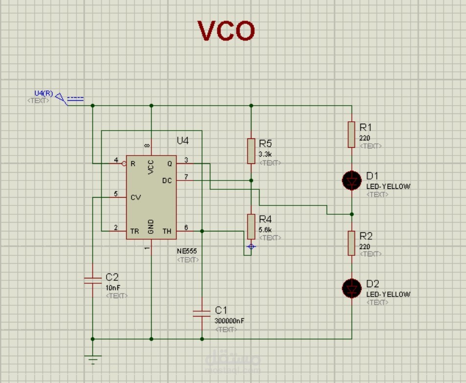 تصميم مخطط دائرة الكترونية على برنامج بروتسProtus simulation