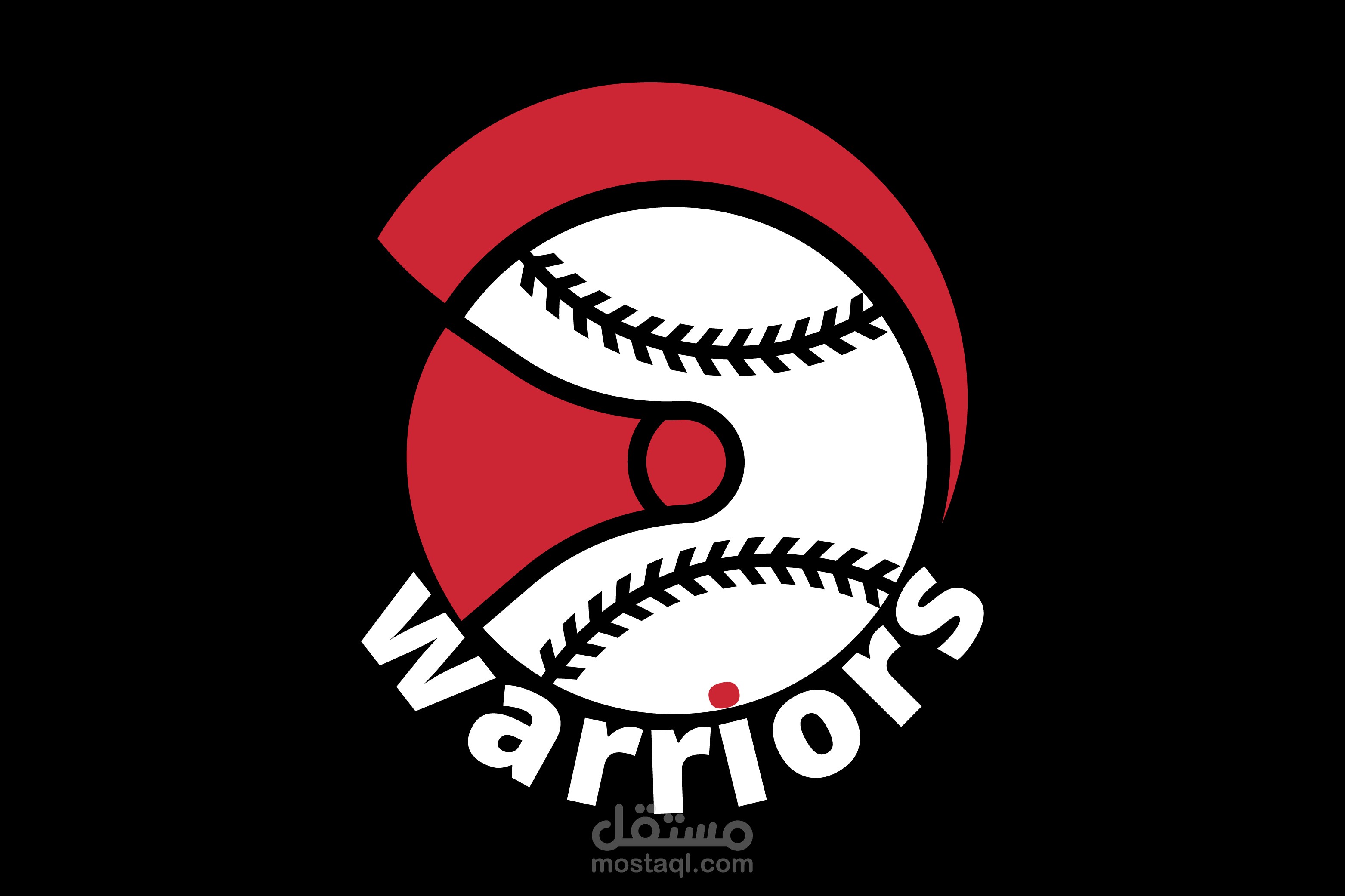 warriors baseball logo design
