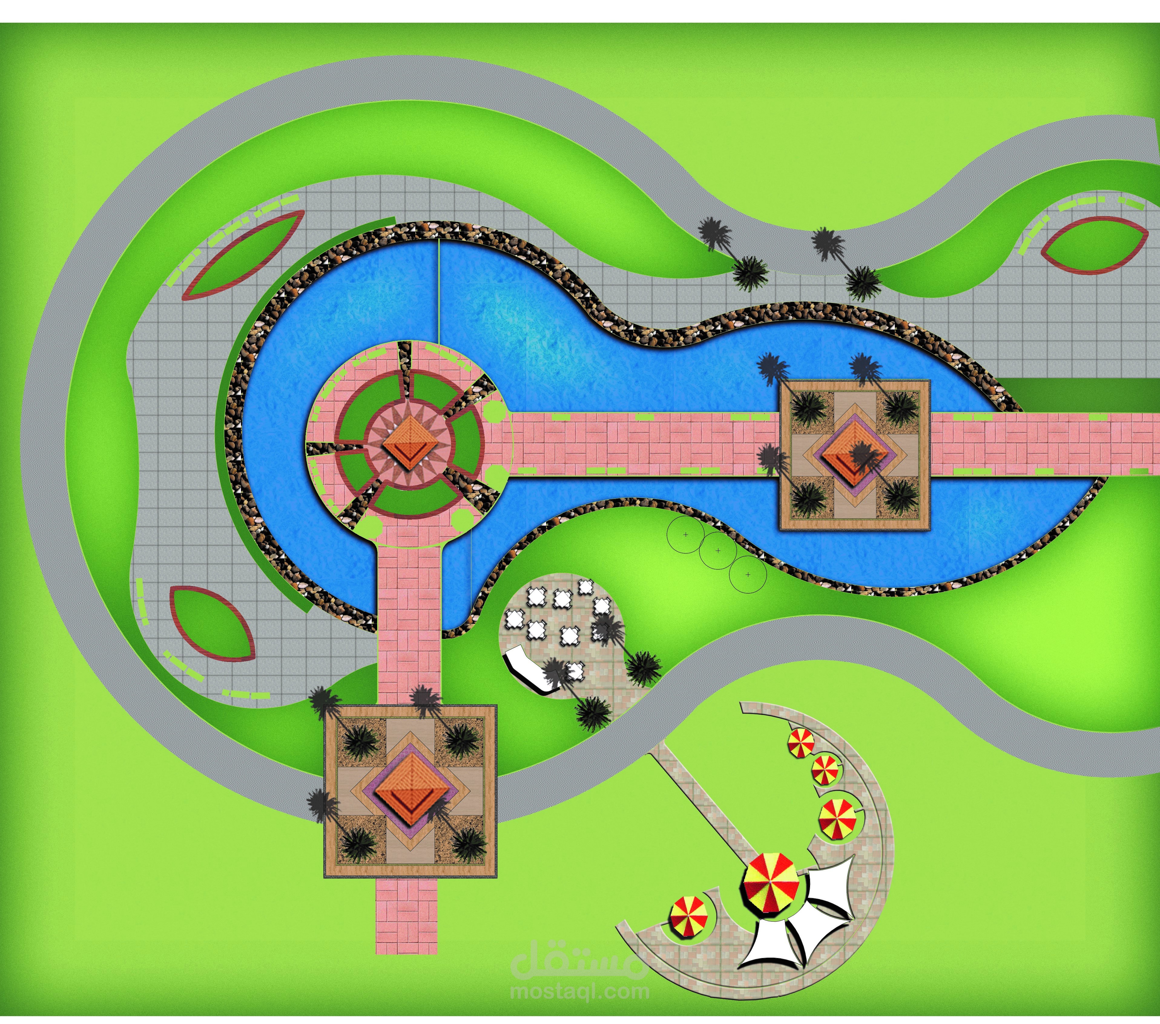 جزء من حديقة ترفيهية