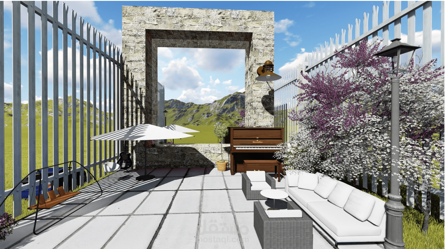 واجهة و ساحة منزل