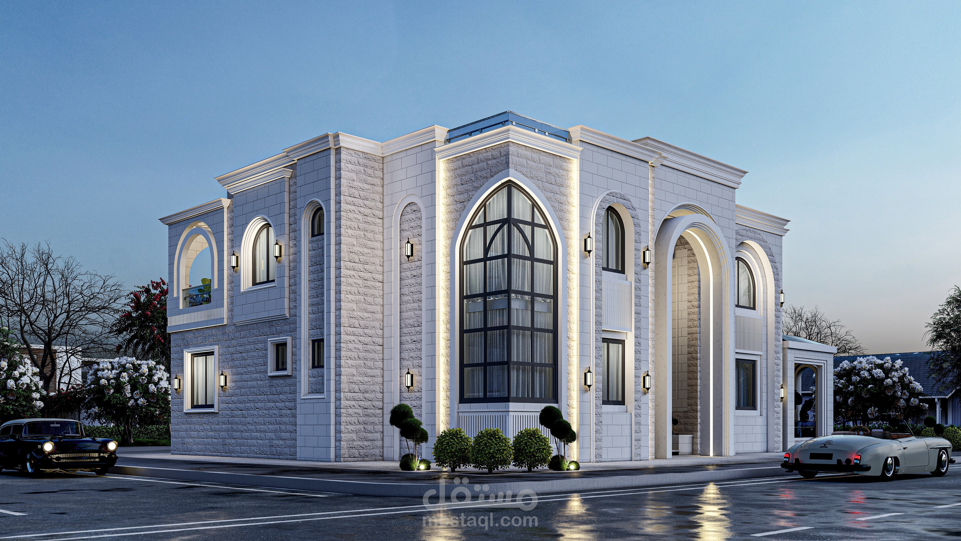 تصميم فيلا كلاسيك