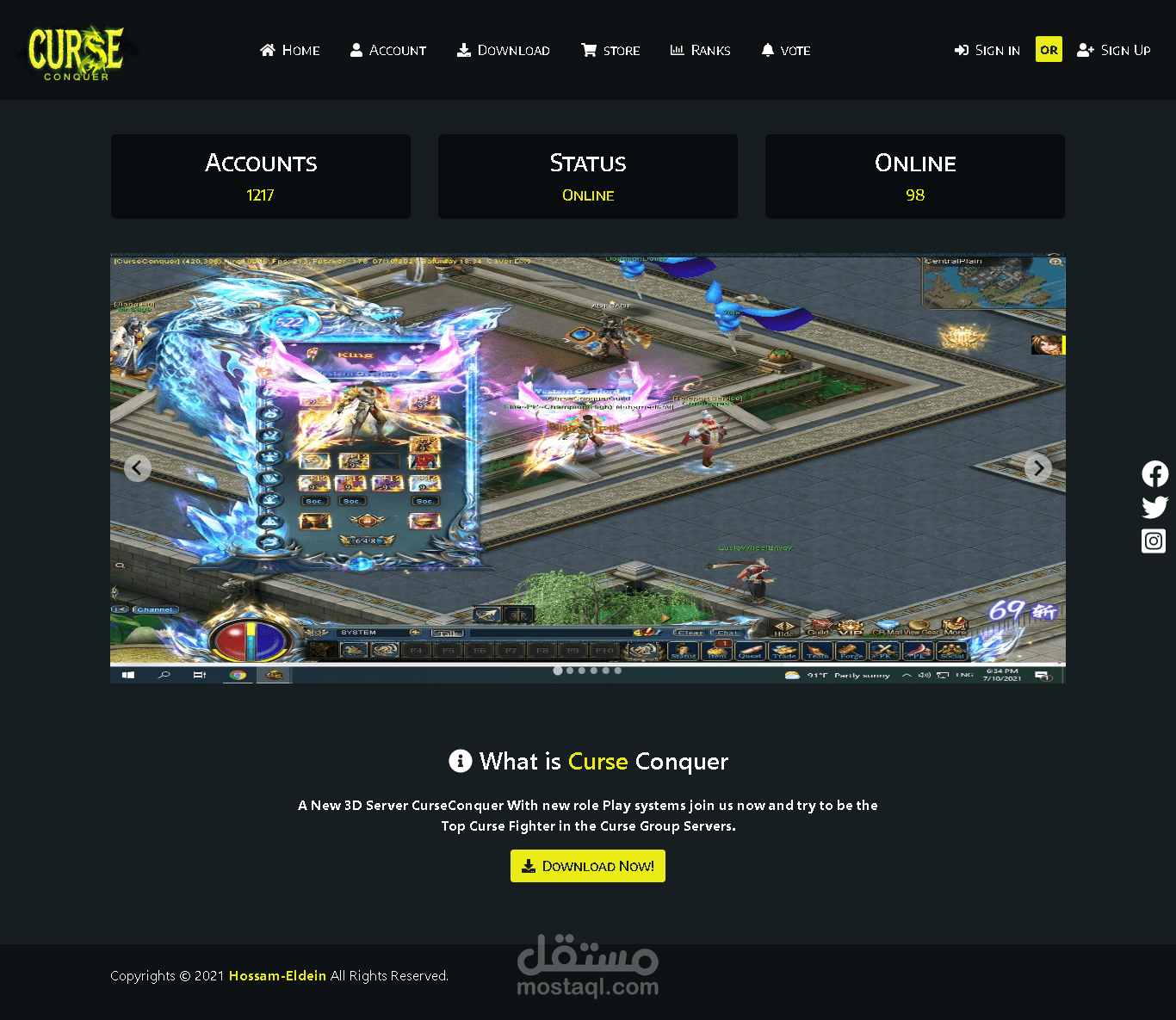 website game