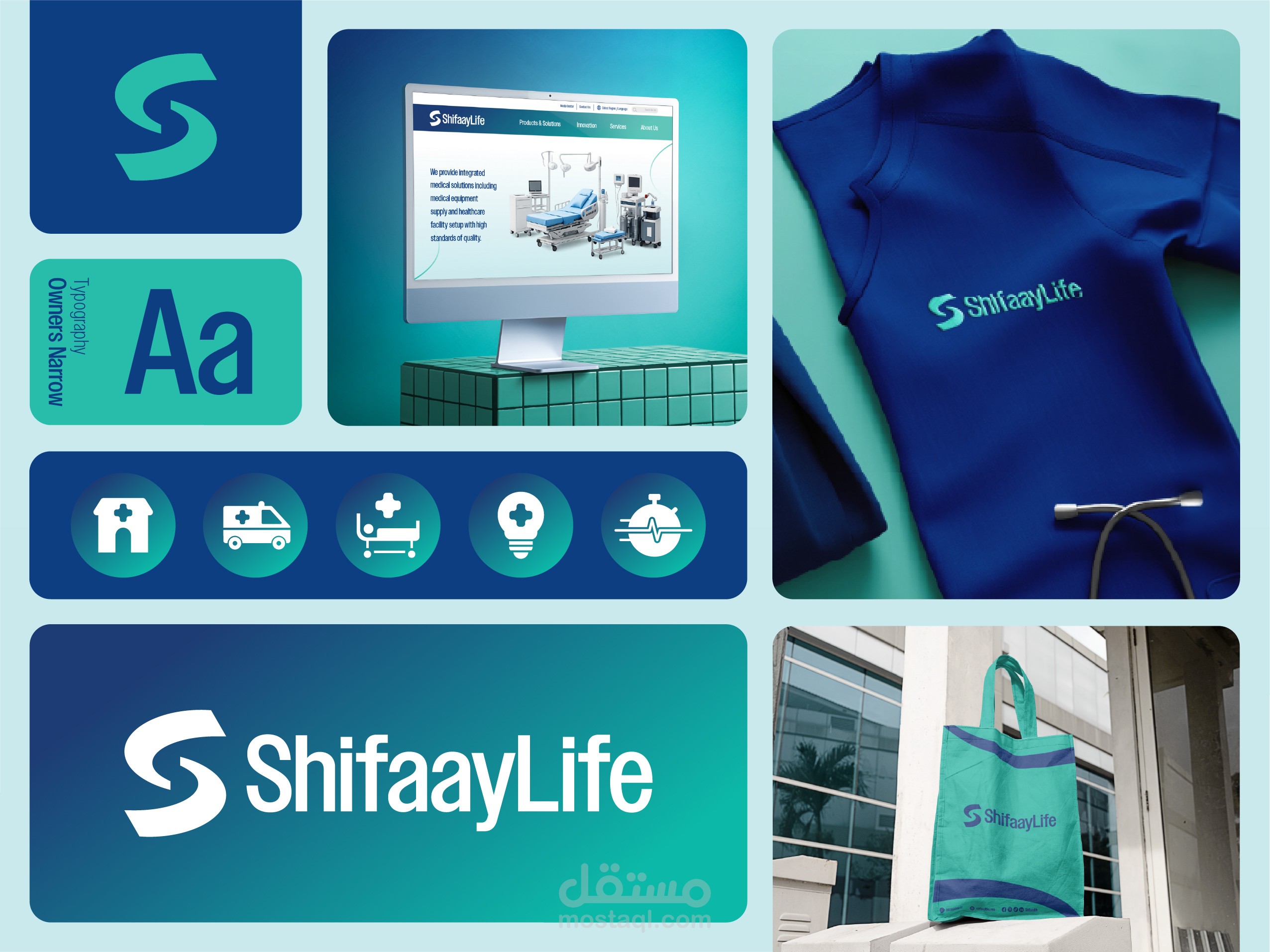 ShifaayLife - Medical Supply Brand Identity