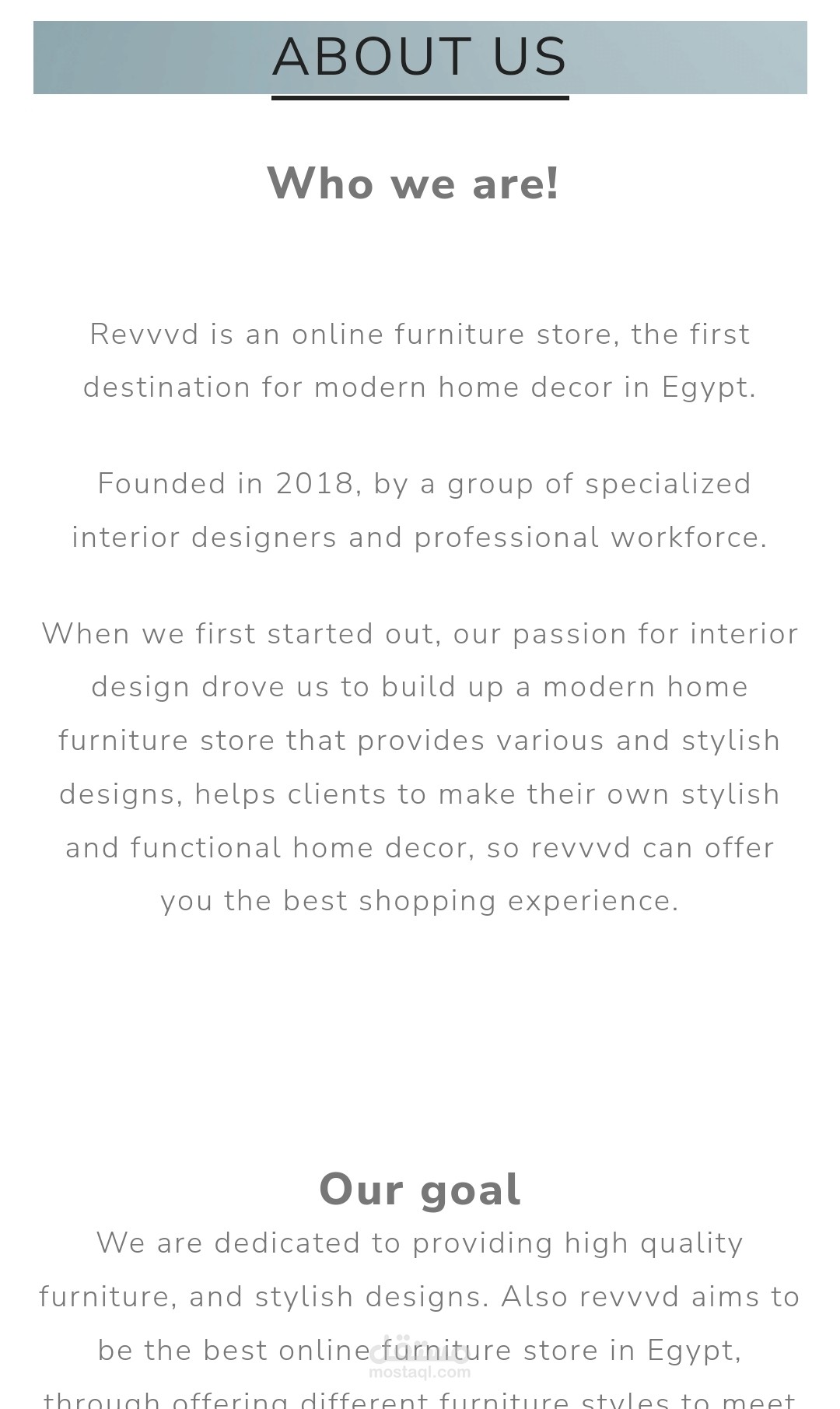 كتابة about us page