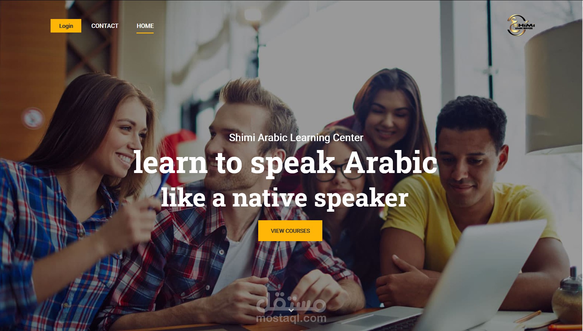 موقع لمركز تدريب للغة العربية في كندا