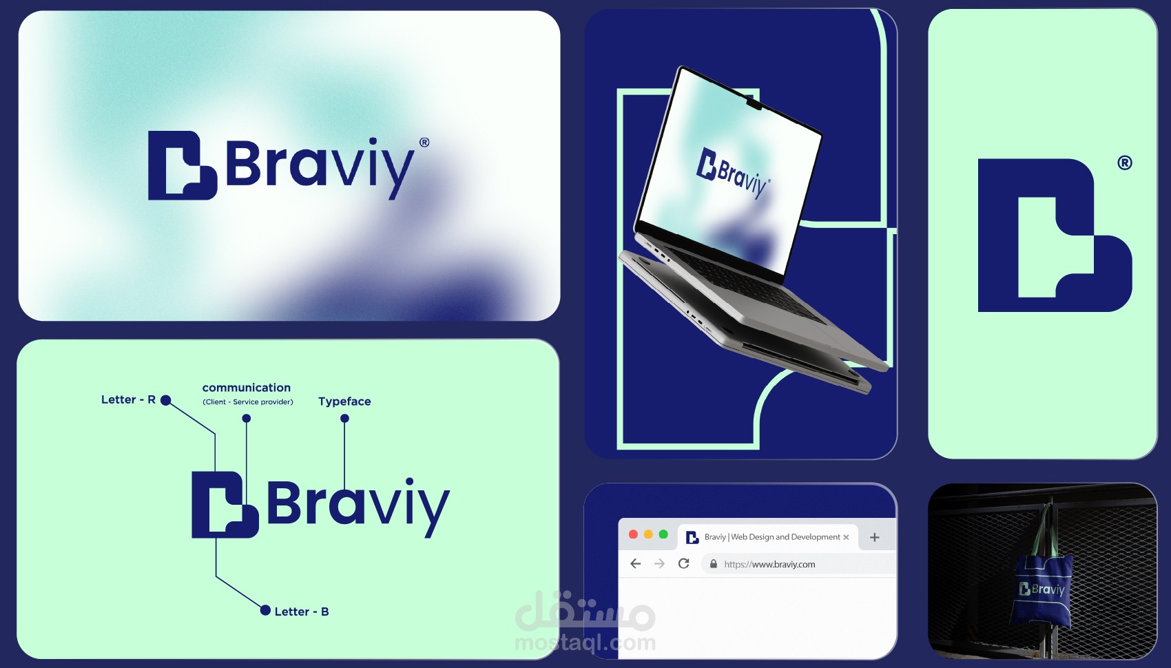 تصميم هوية بصرية لشركة مختصة في تقديم خدمات تسويقية