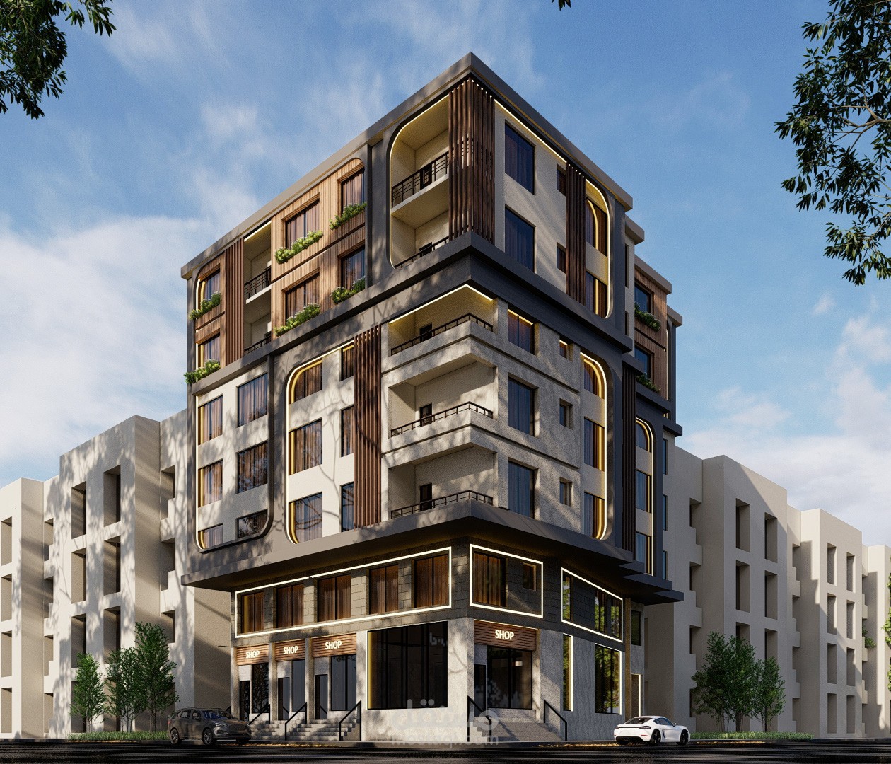 تصميم عمارة سكنية