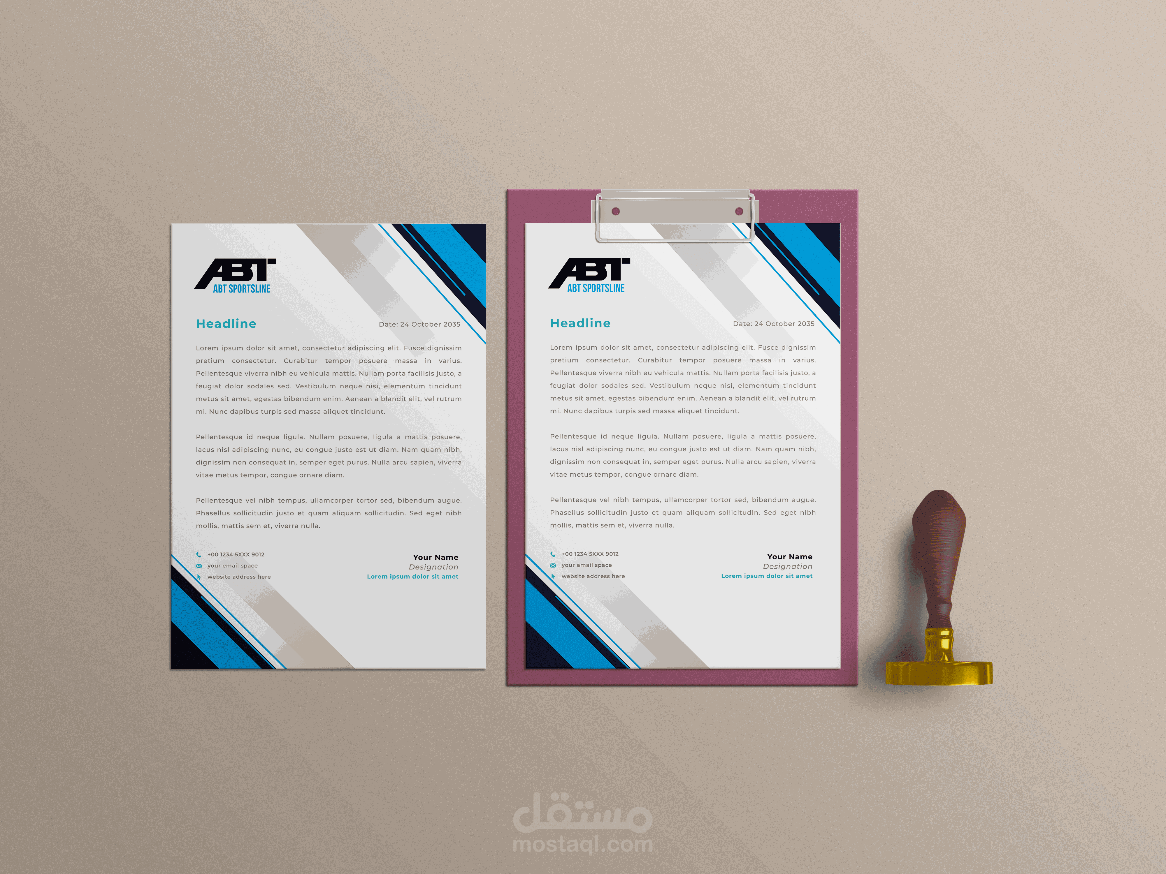 ورق مراسلات شركة APT SPORTSLIN