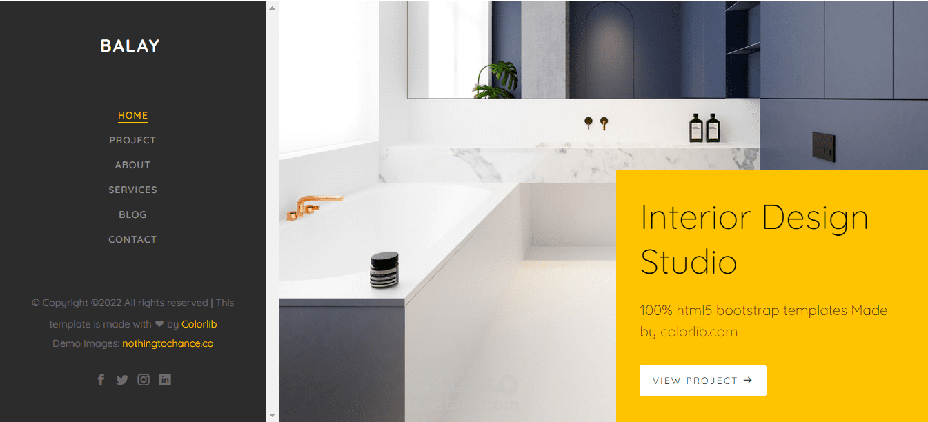 موقع تعريفي متطور لاحد الشركات