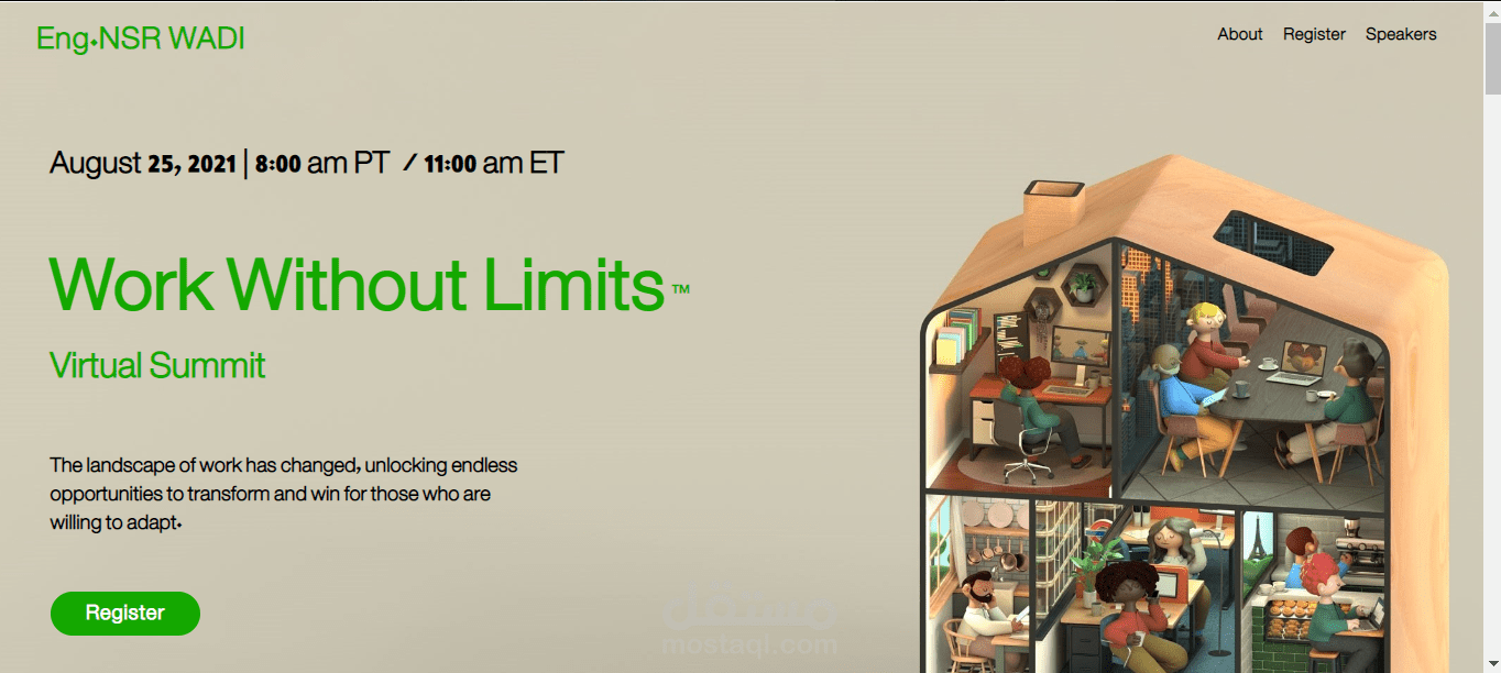 موقع شخصي تعريفي مميز للتواصل للعملاء بشكل سهل وراقي