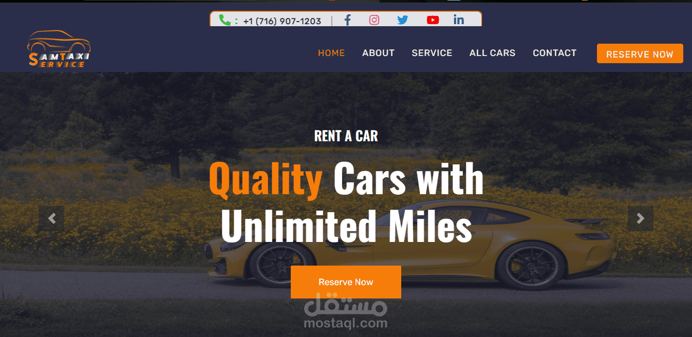 موقع لحجز سيارة أجرة  تعتمد على google map لأقرب نقطة من العميل.