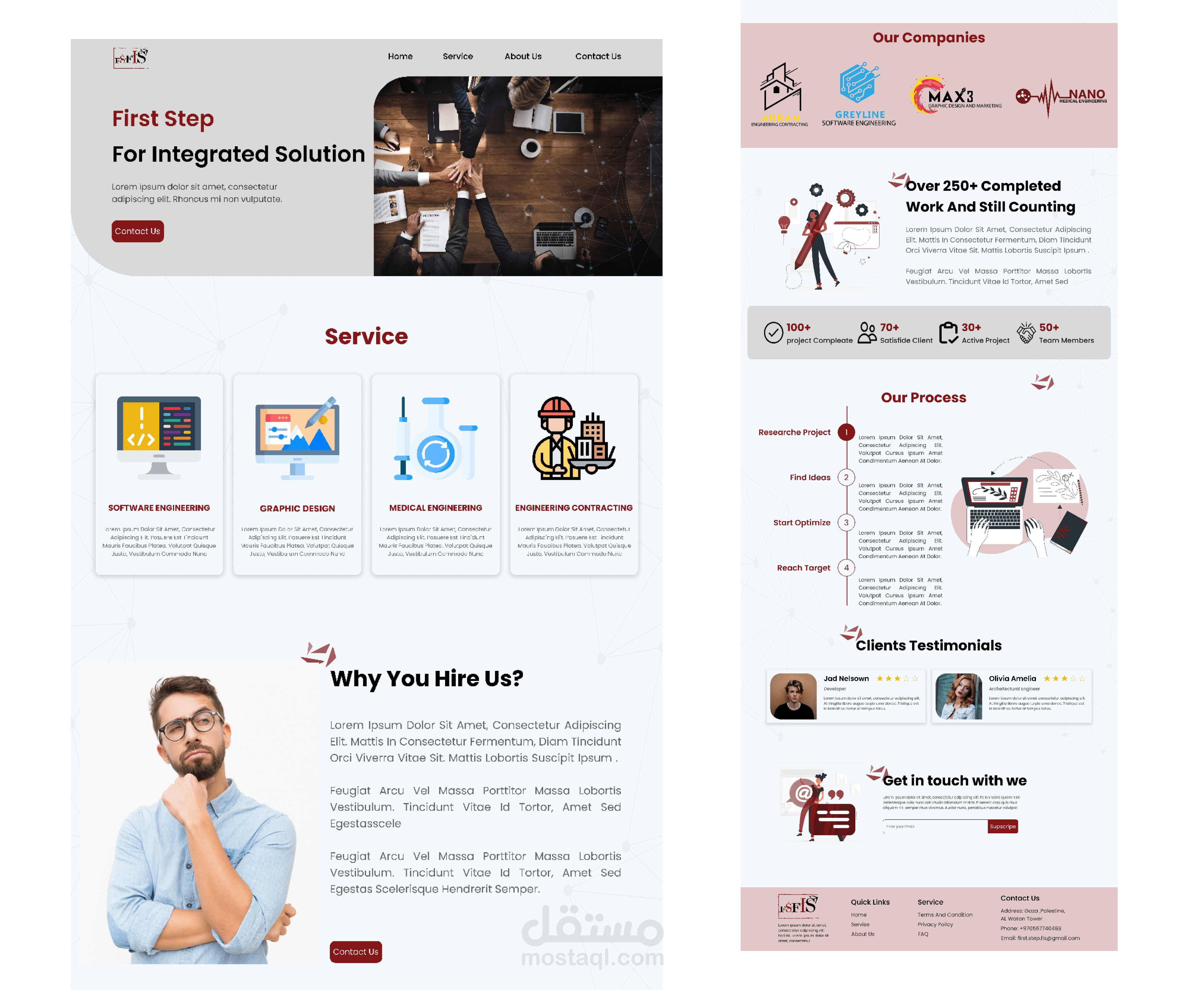 تصميم صفحة هبوط (Landing Page) عصرية لتحويل الزوار إلى عملاء