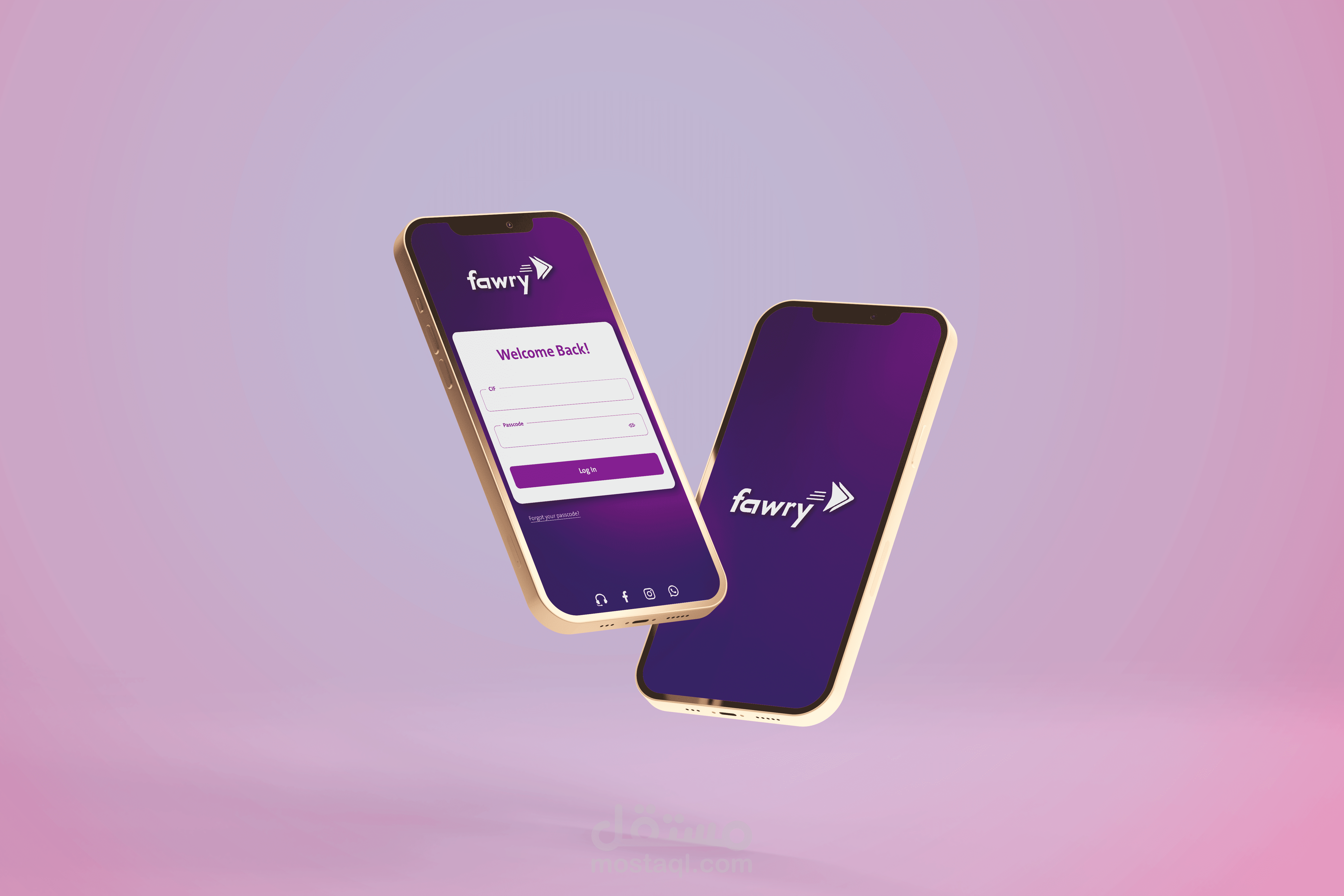 تصميم واجهة تطبيق بنكي