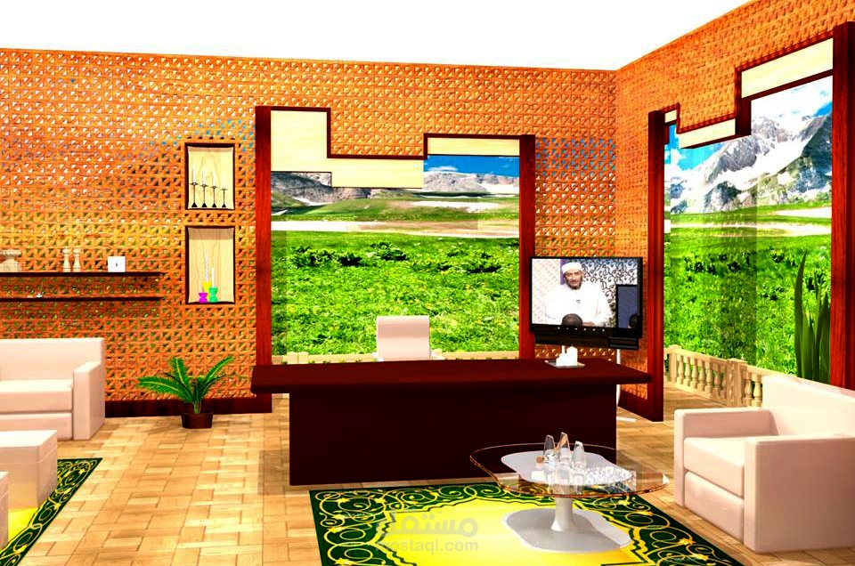 ديكور إسلامي لقناة الفتح الفضائية