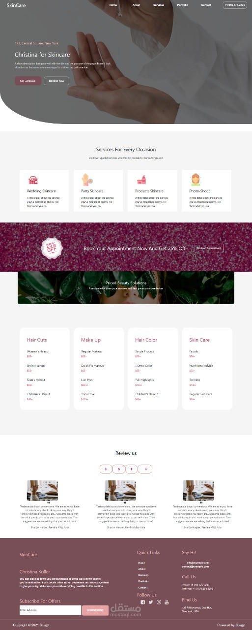 Skincare Website Using Bootstrap5 Html5 Css3 Jquery