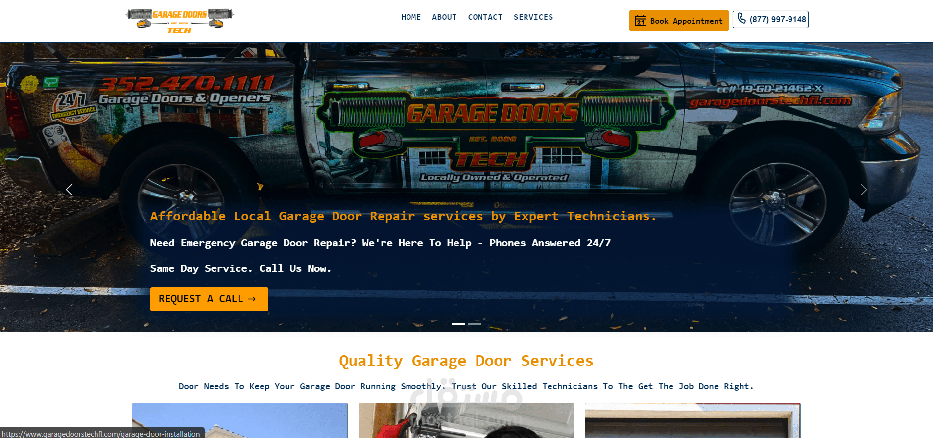 Garage Doors Services Website
