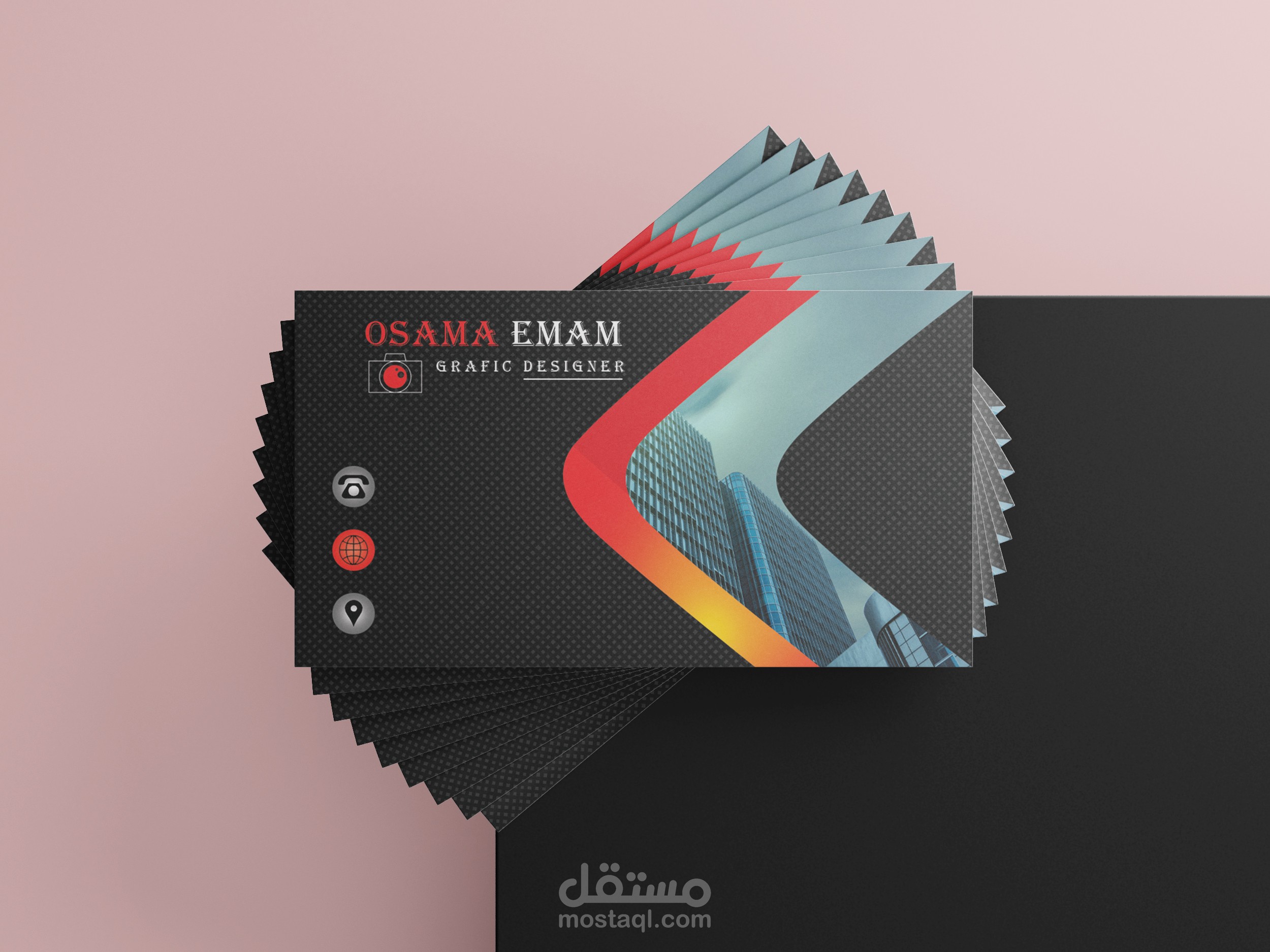 تصميم كارت شخصي (اربع تصميمات)