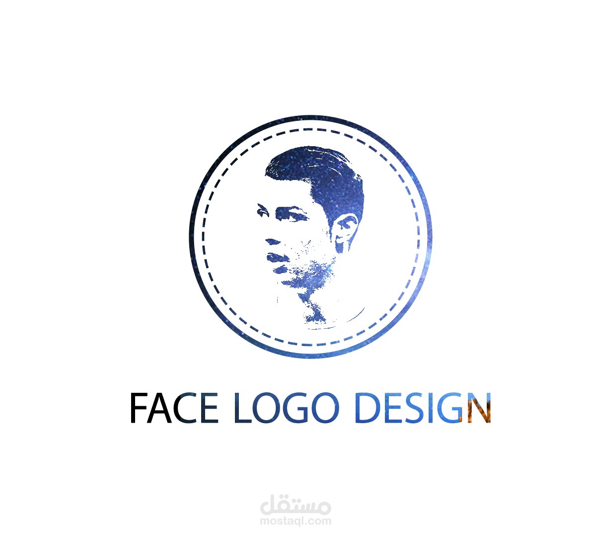 FACE LOGO DESIGN (ثلاته تصميمات)