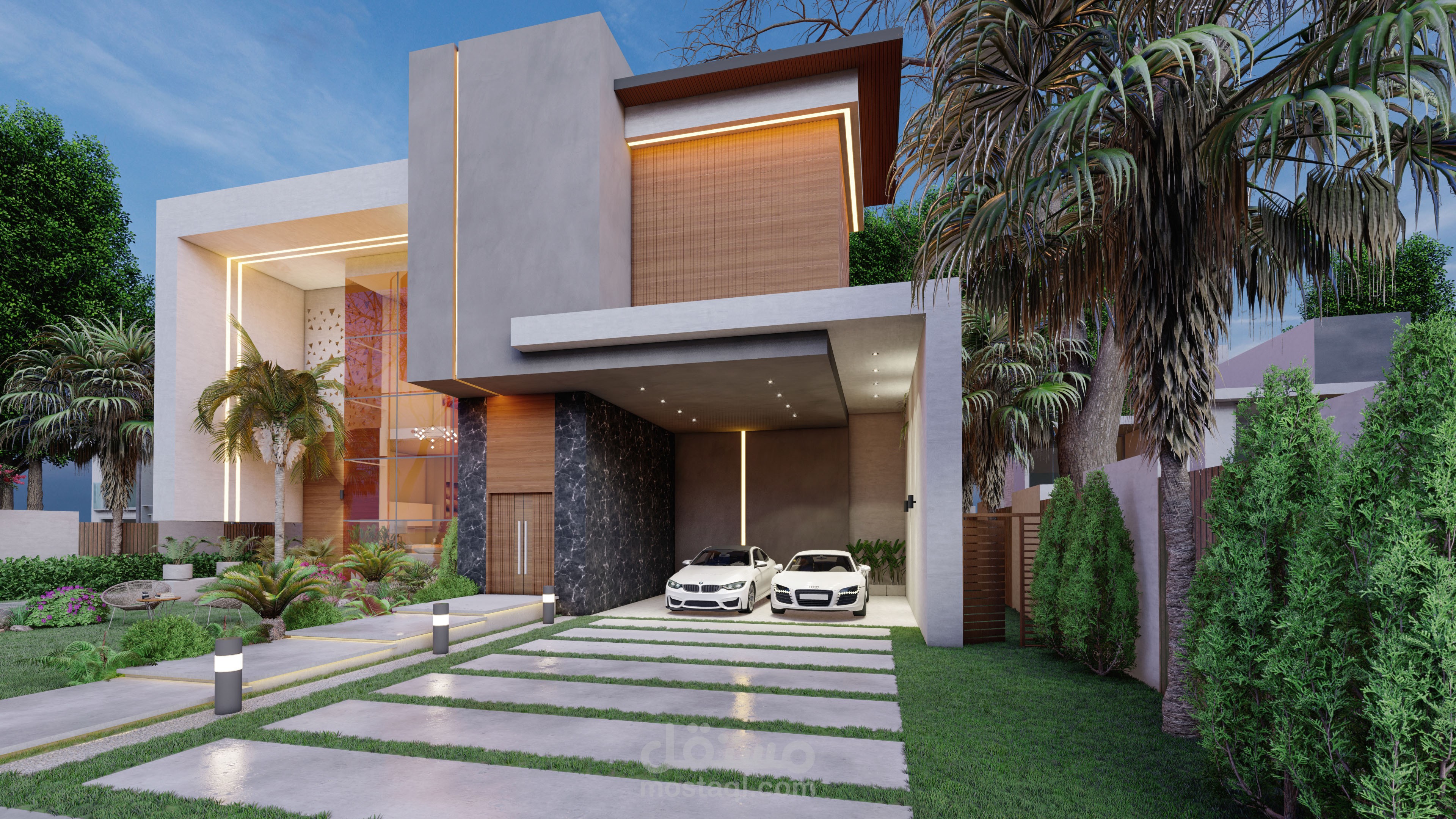 تصميم واجهة مودرن