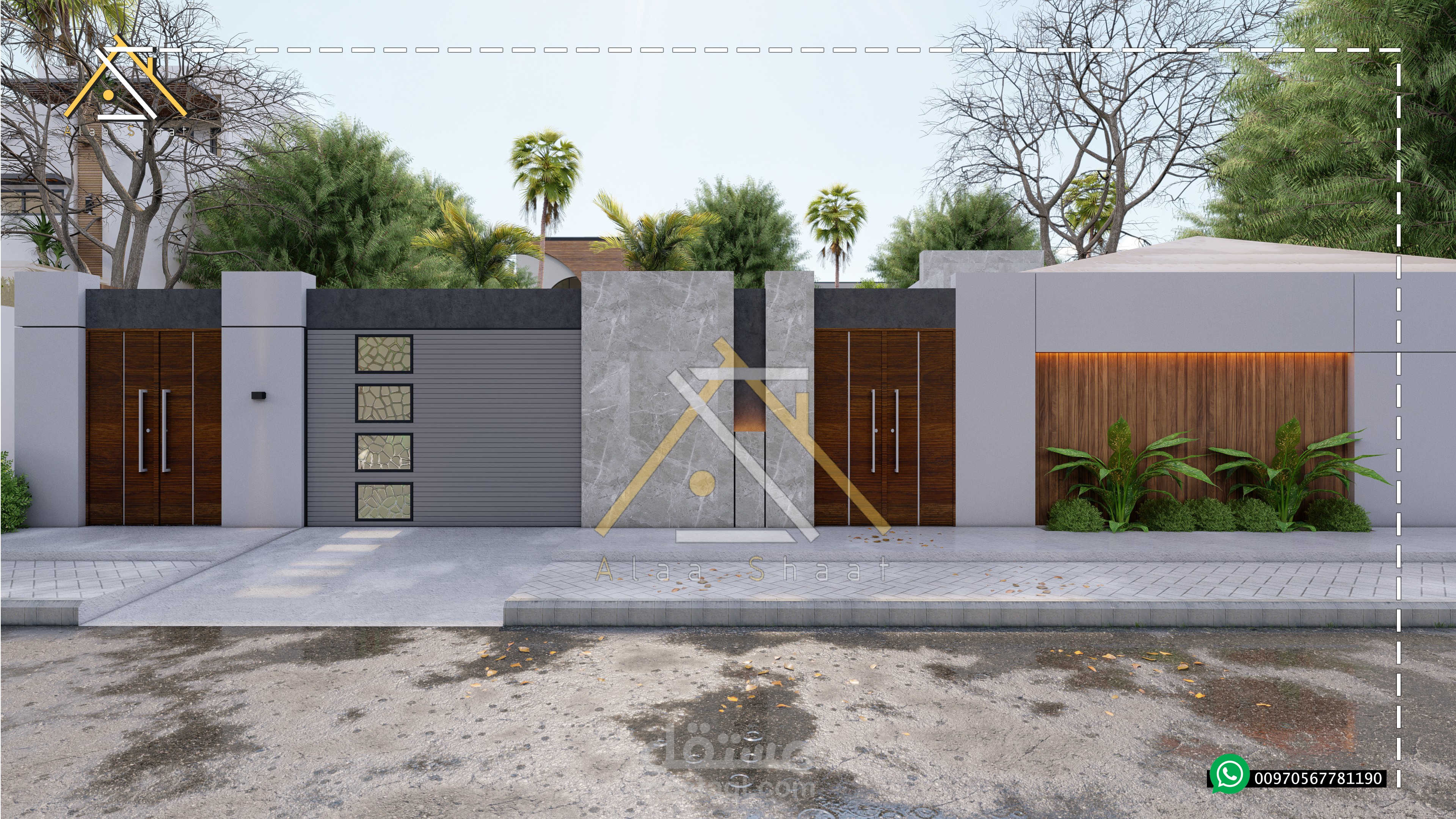 تصميم سور خارجي