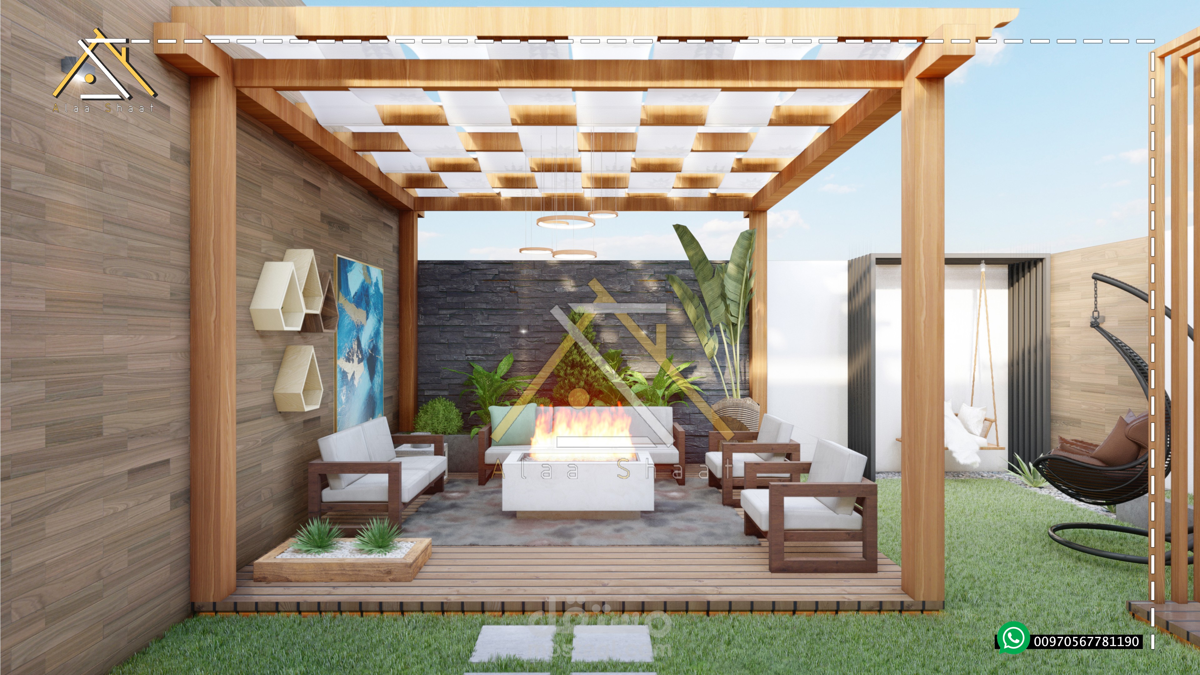 تصميم حديقة سطح - السعودية -