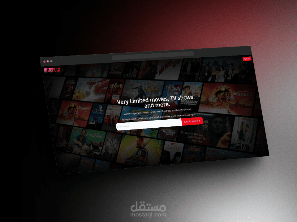 Netflix Clone - موقع نسخ من نتفلكس