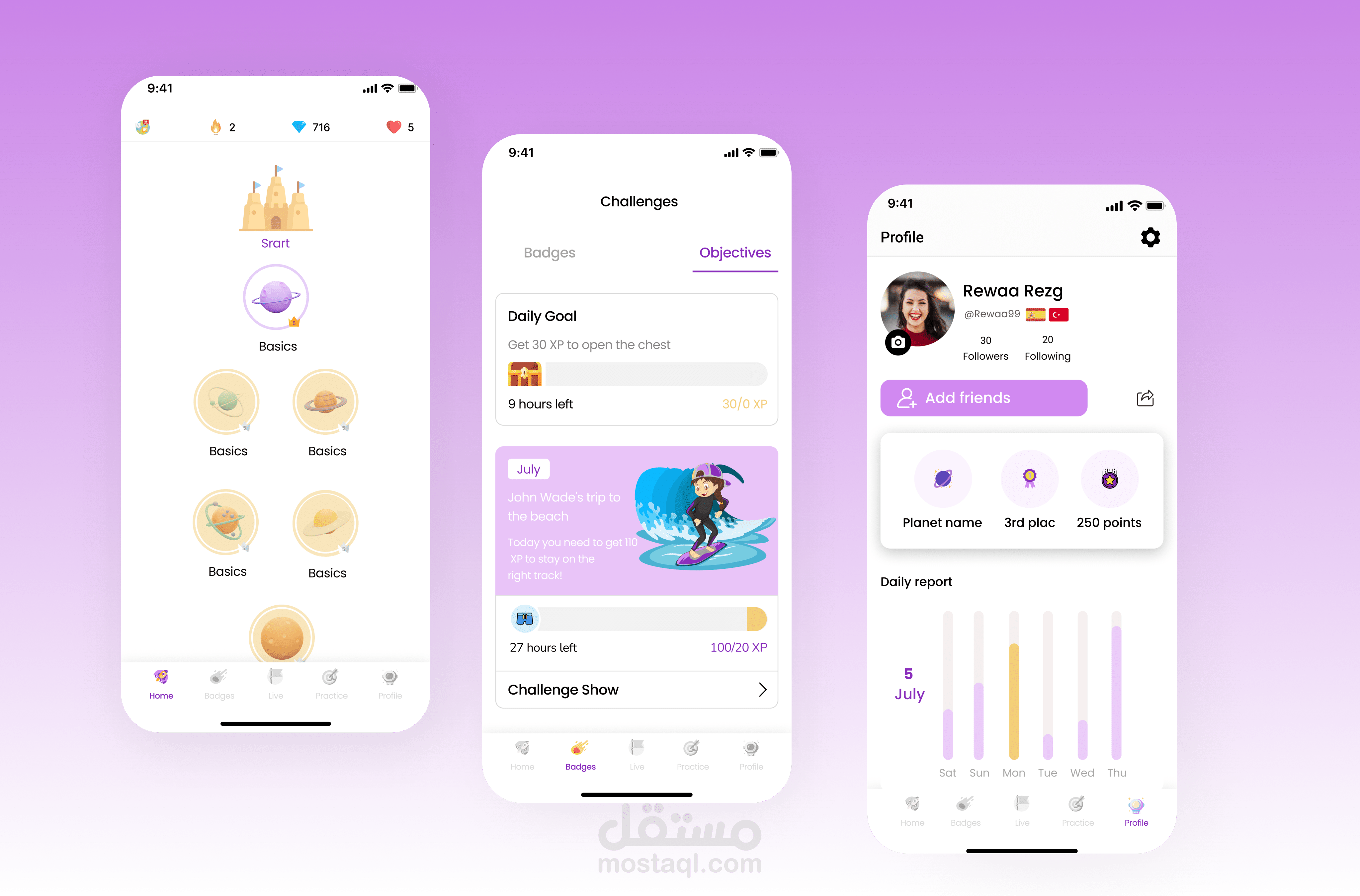 Language learning app