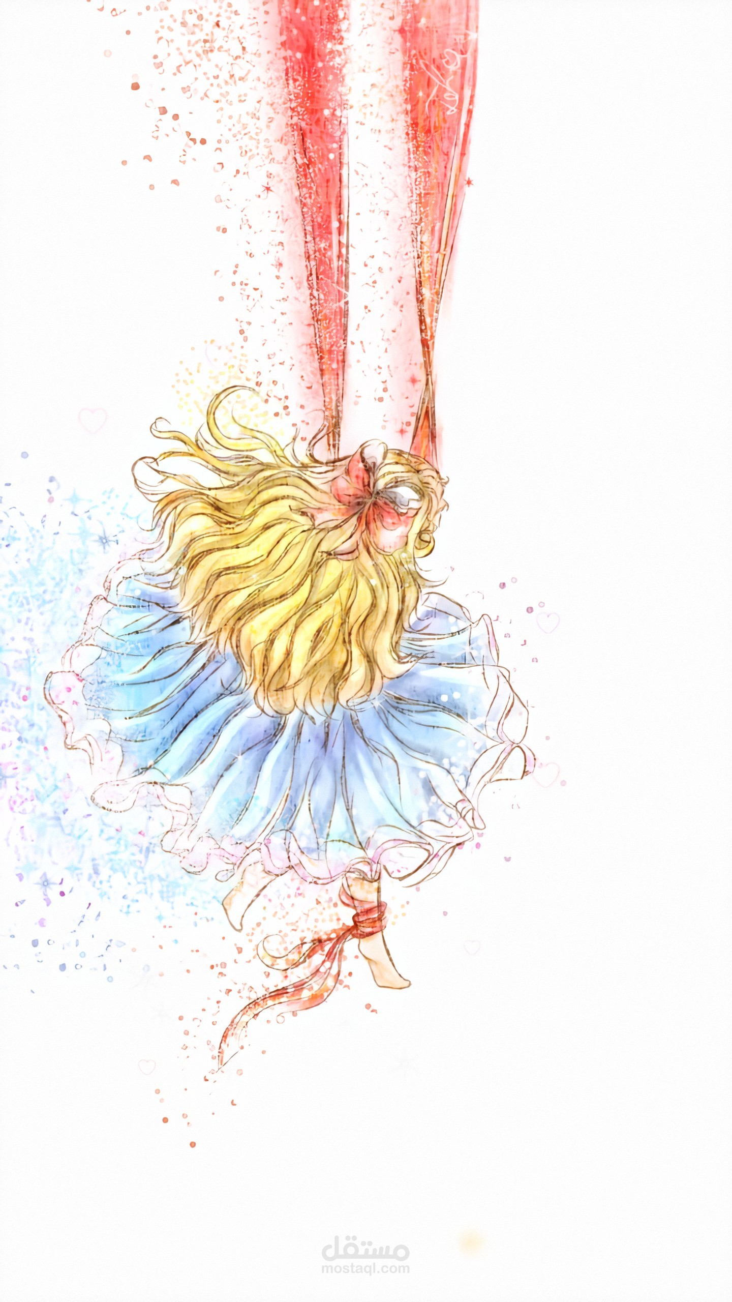 لوحة كارتونية فتاة أنمي