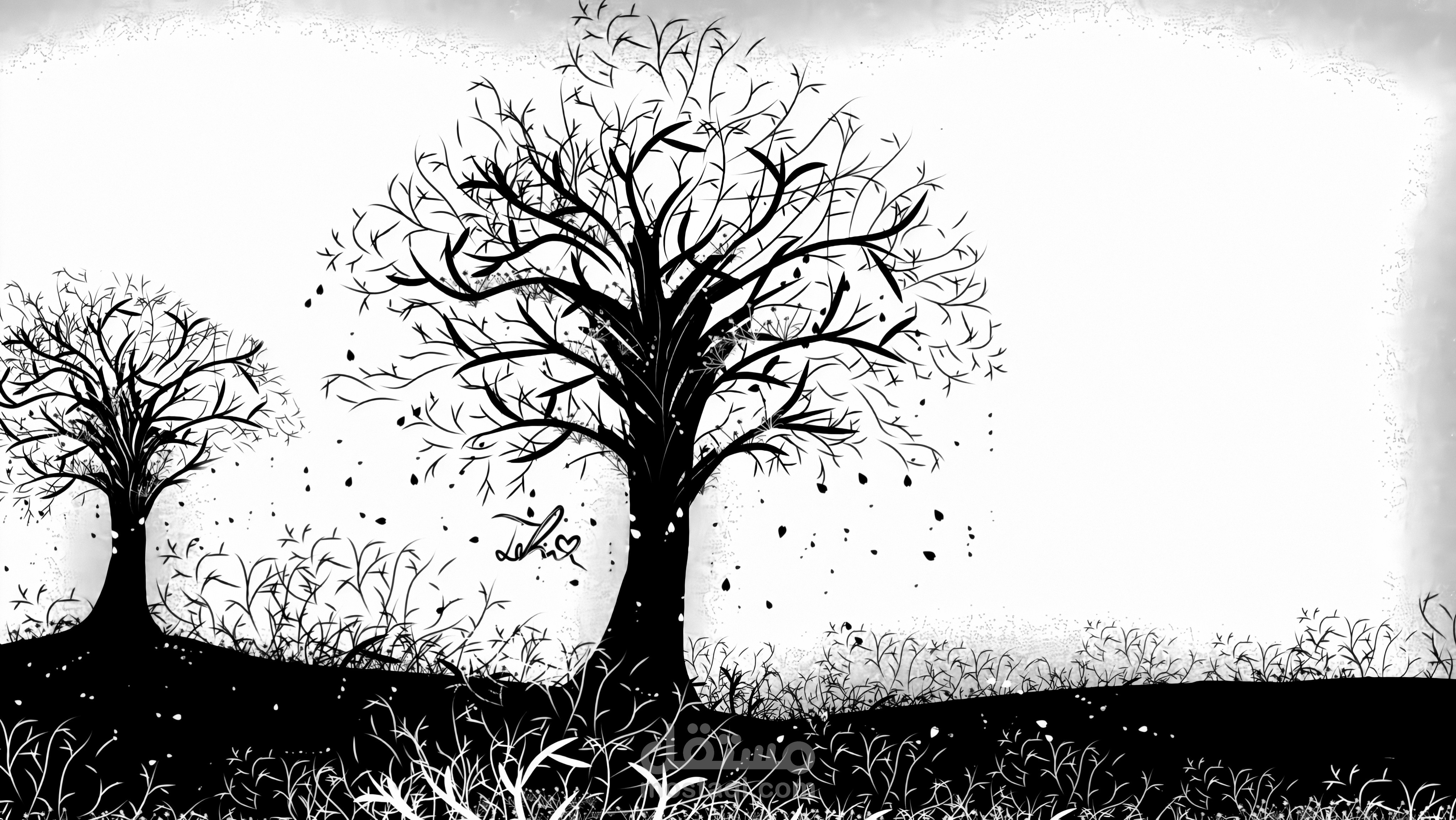 لوحة طبيعة مزخرفة