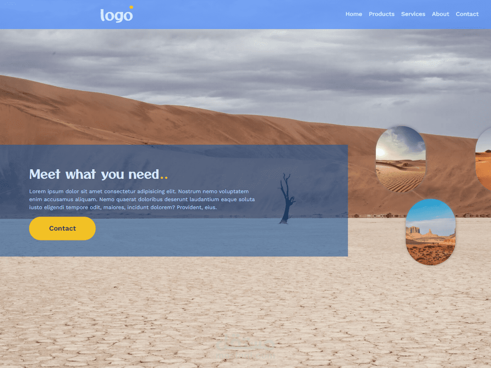 صفحة موقع بسيطة - Simple Landing Page
