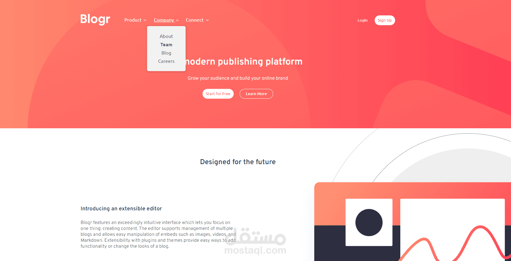 صفحة موقع بسيطة - Simple Landing Page