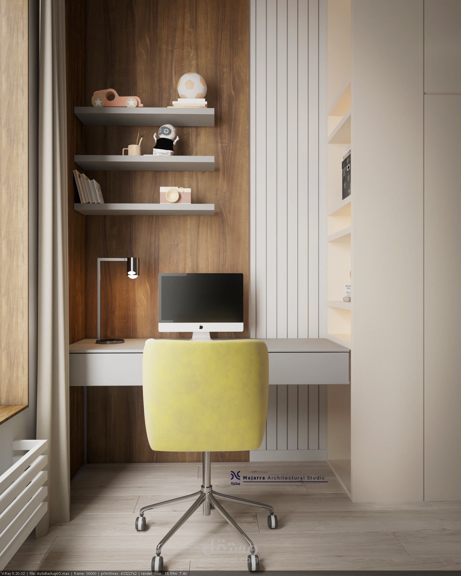 تصميم غرفة نوم 3Dmax