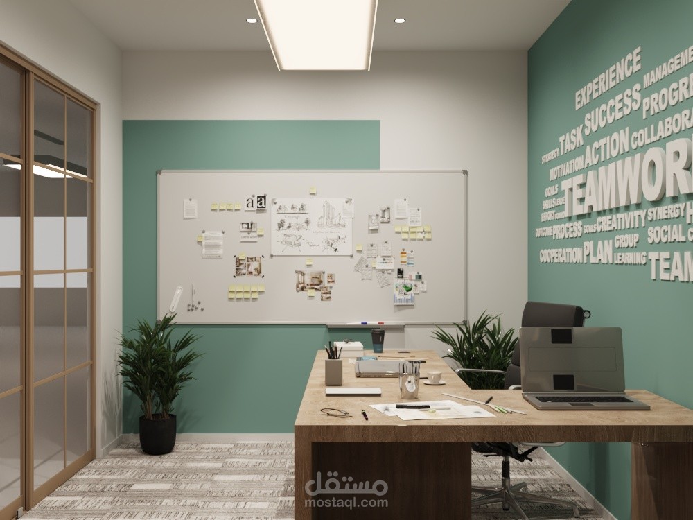 تصميم داخلي لمكتب 3dmax