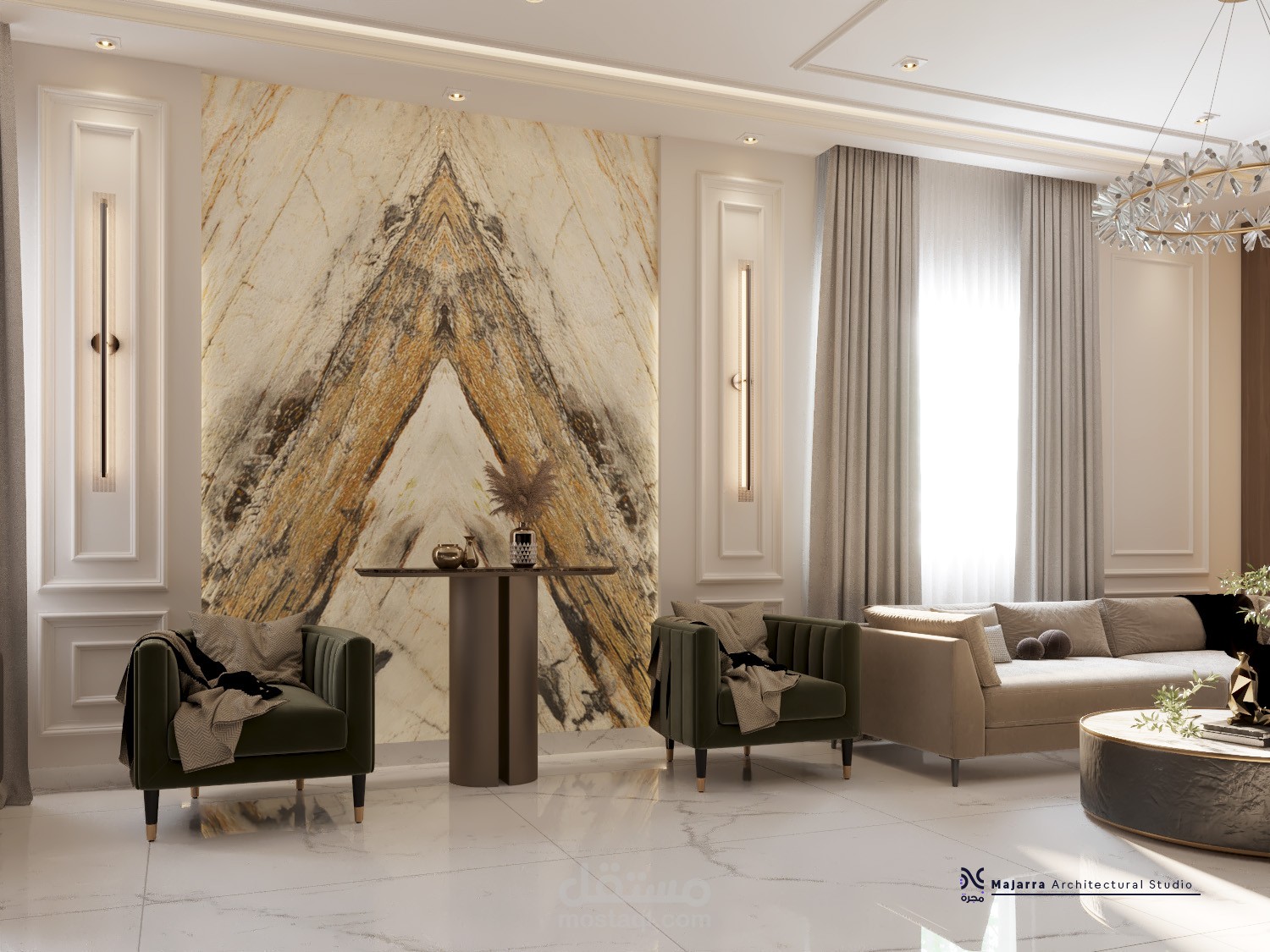 تصميم مجلس للنساء 3dmax