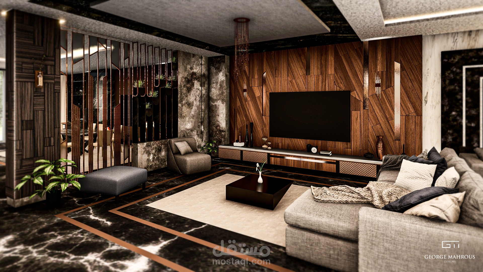 تصميم غرفة معيشة