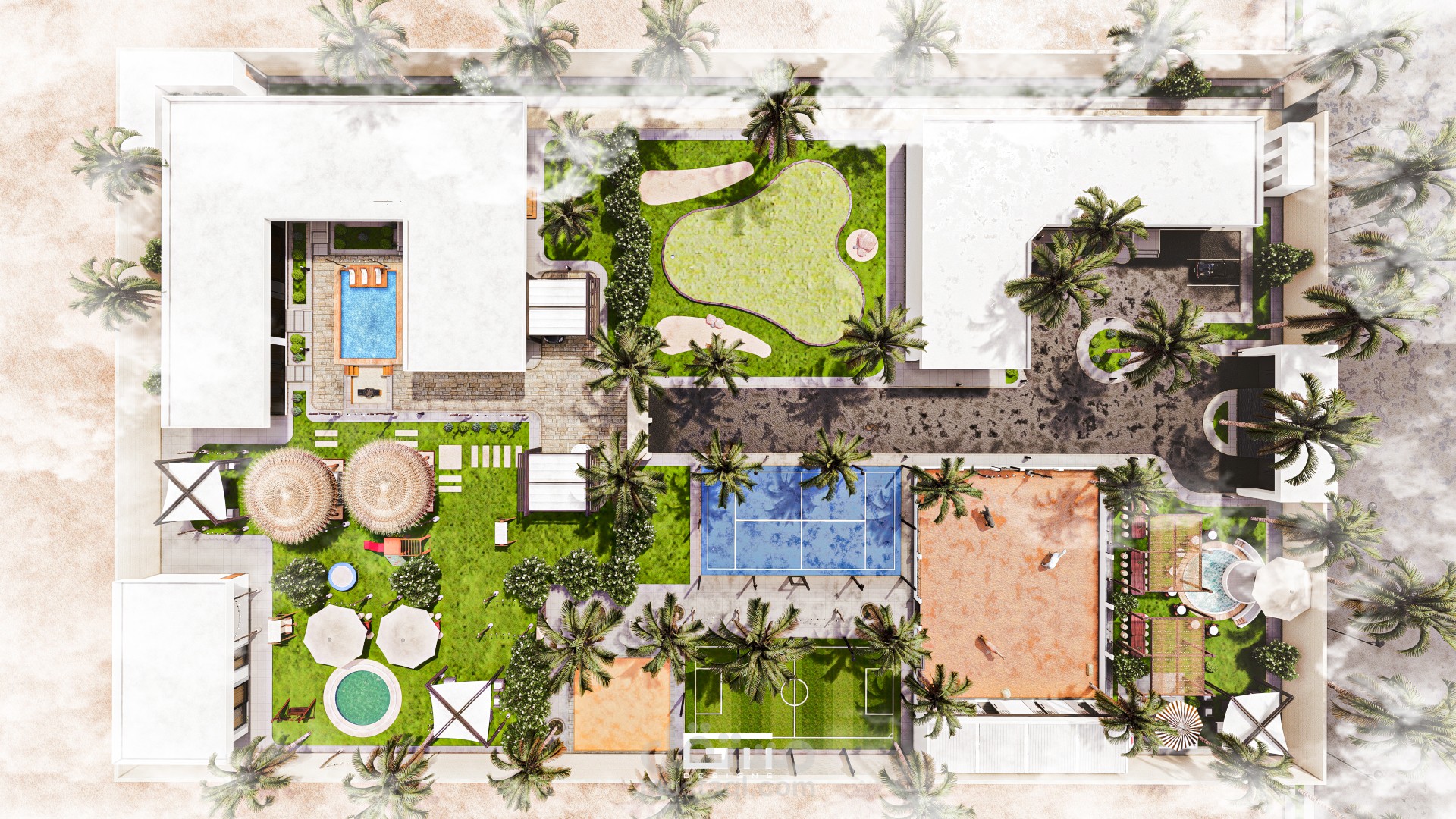 Private Resort Design تصميم لمنتجع خاص