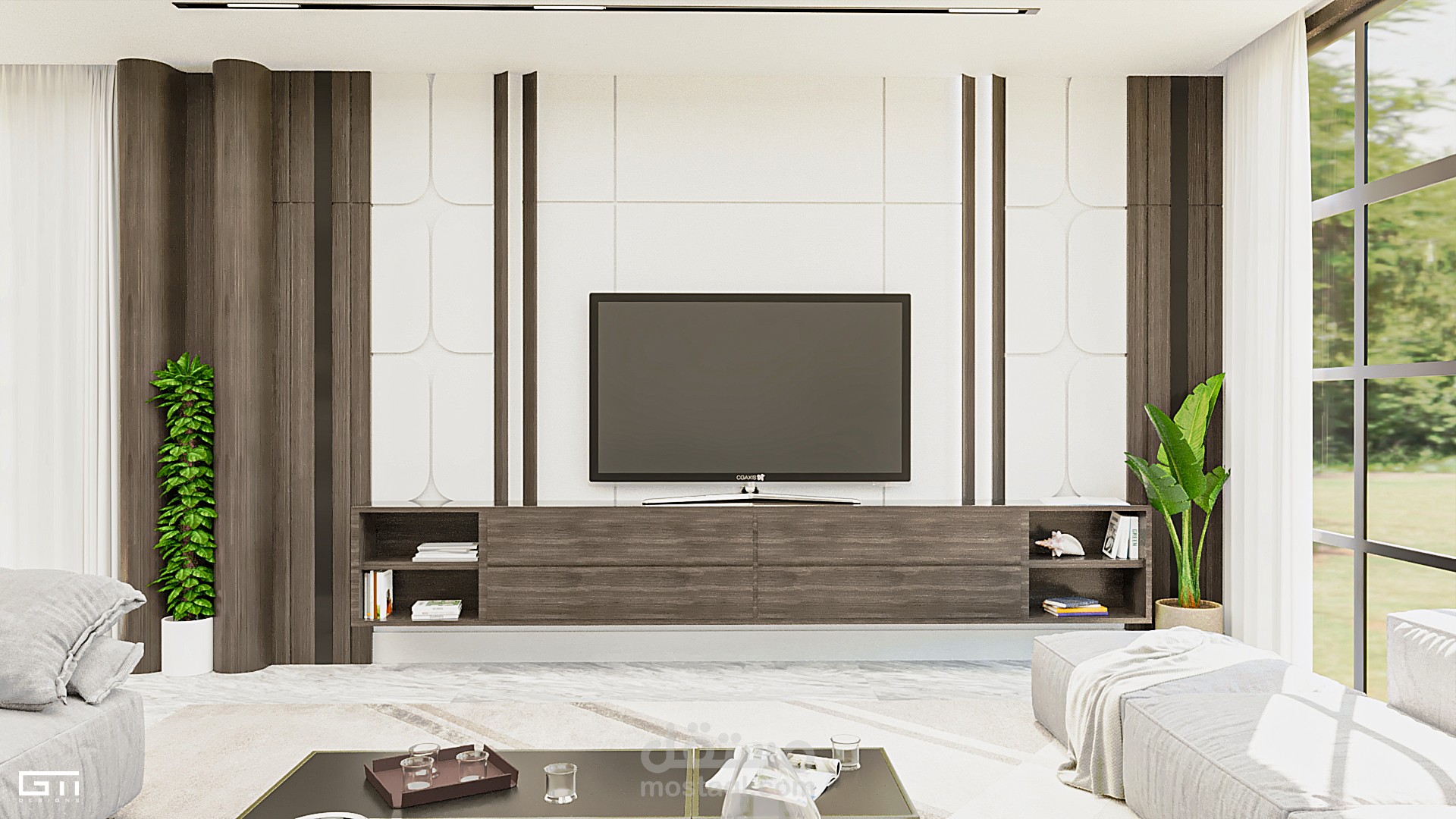 تصميم داخلي لأستقبال لفيلا سكنية