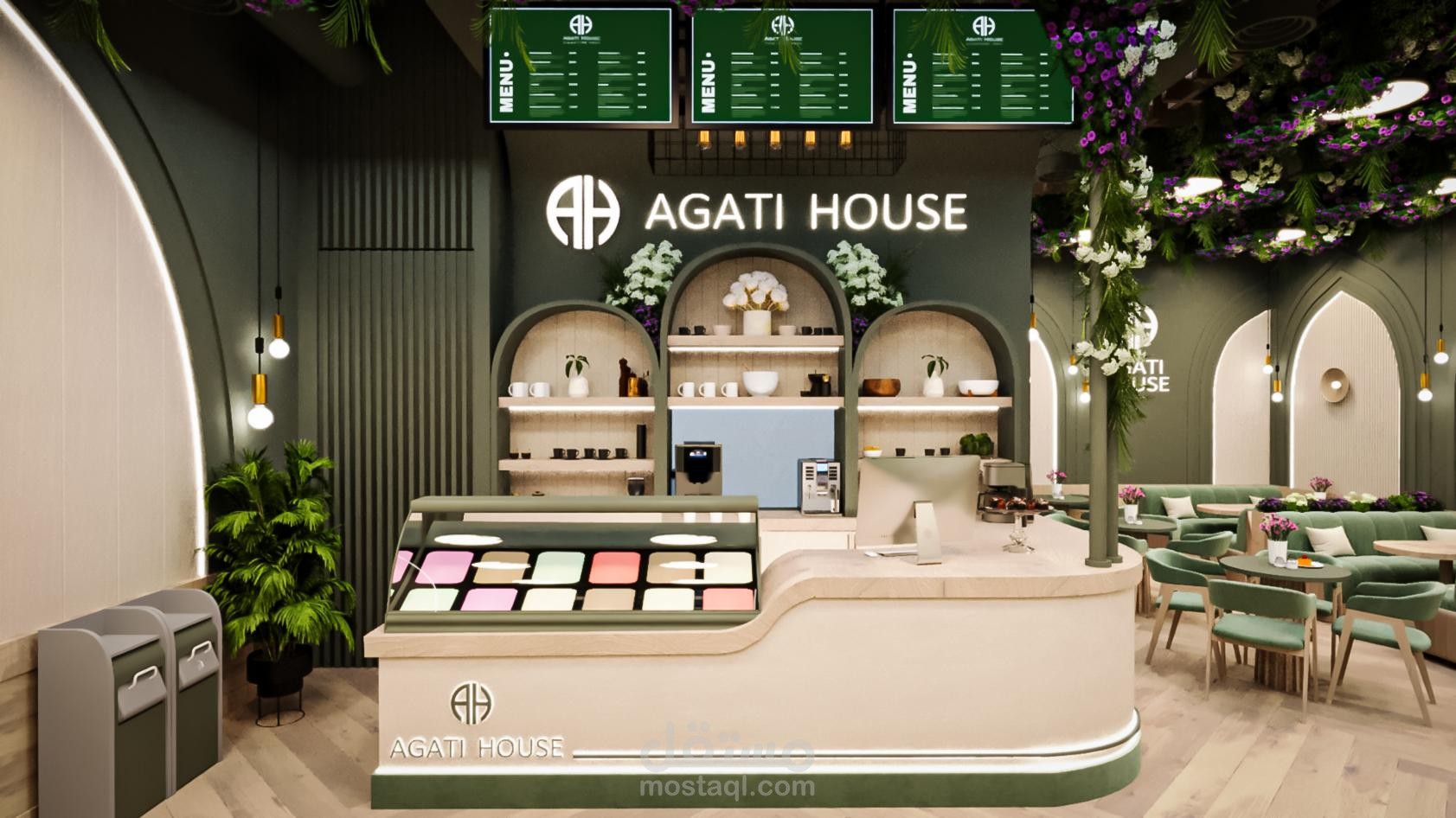 تصميم مطعم AGATI HOUSE بأمريكا