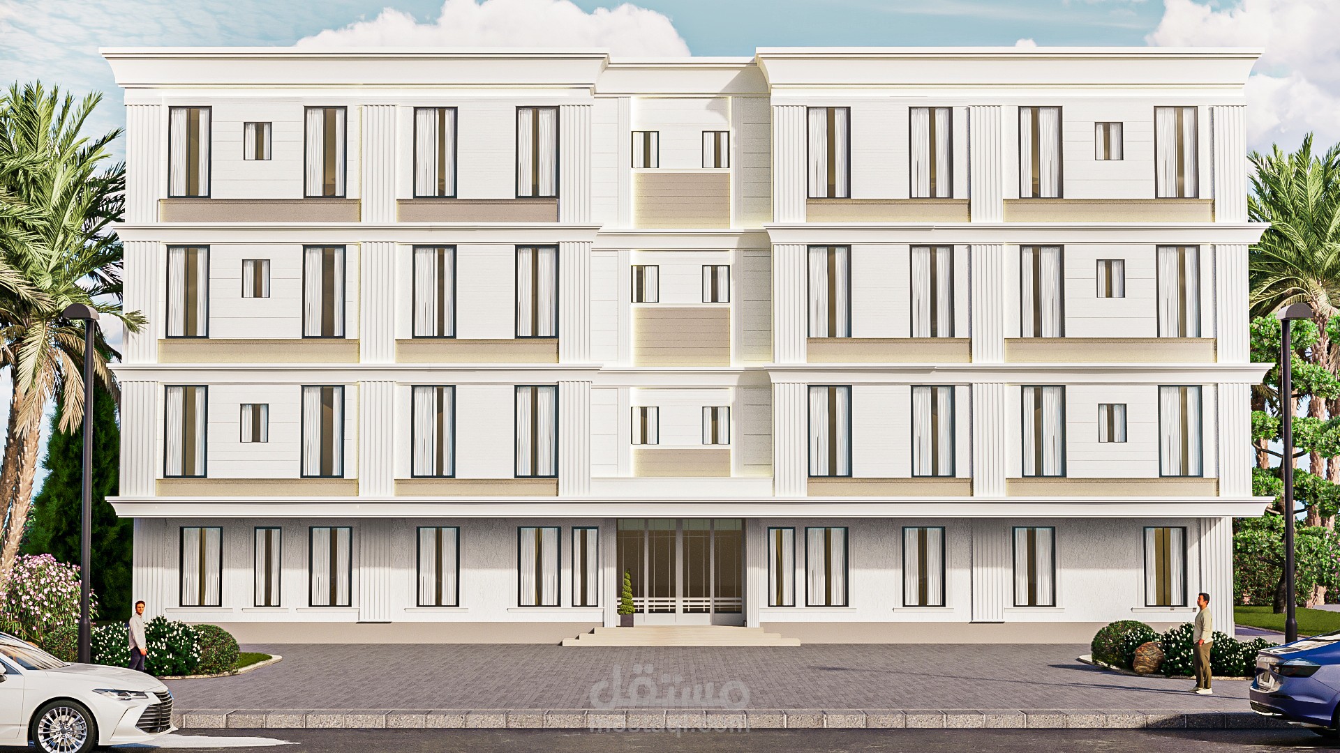 تصميم واجهات معمارية لمشروعين بالسعودية