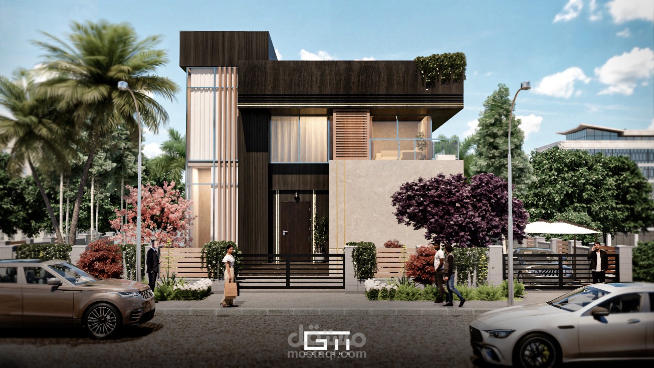 تصميم واجهه فيلا سكنية